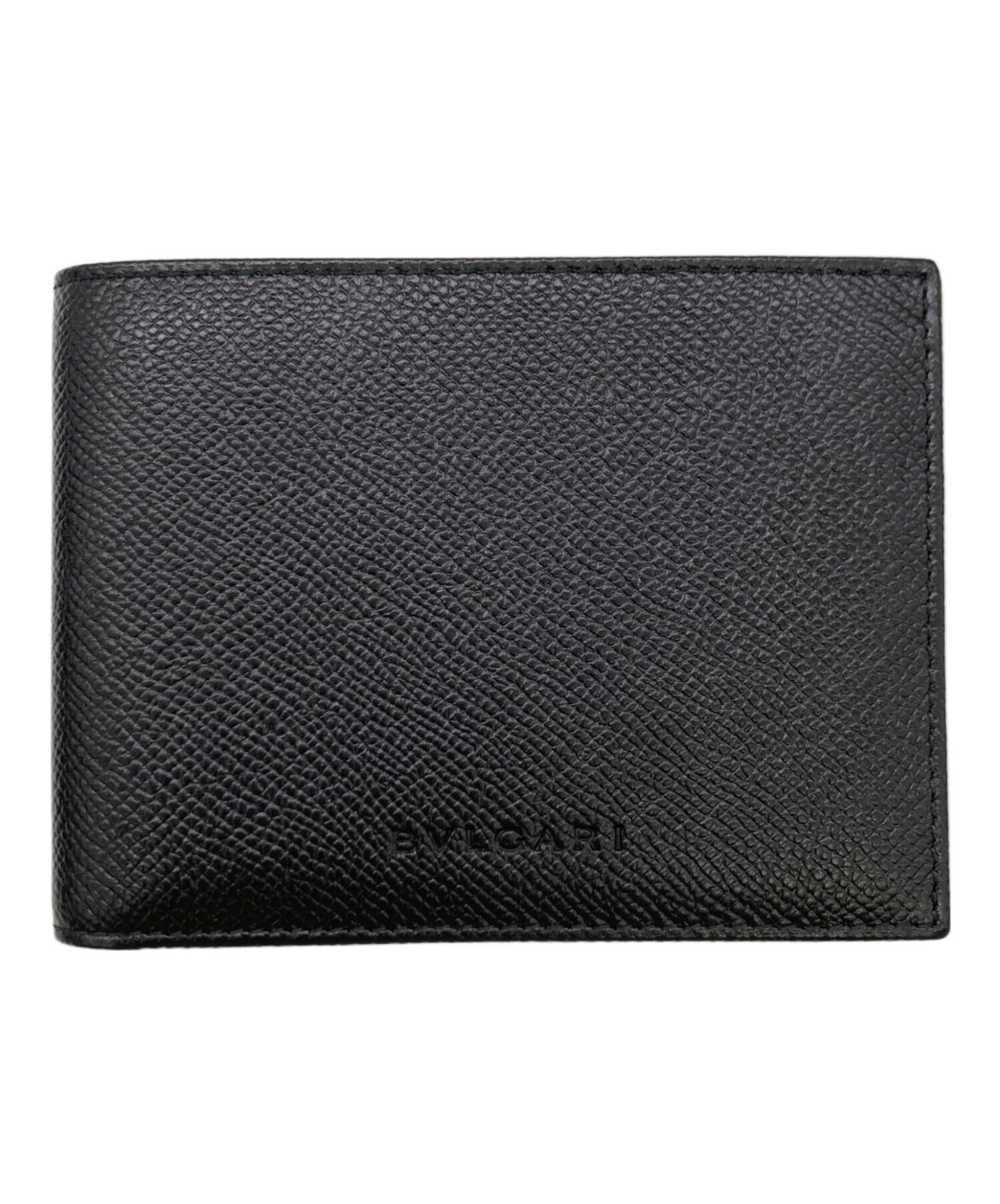 中古・古着通販】BVLGARI (ブルガリ) HIPSTER LARGE 2 FOLDS ブラック