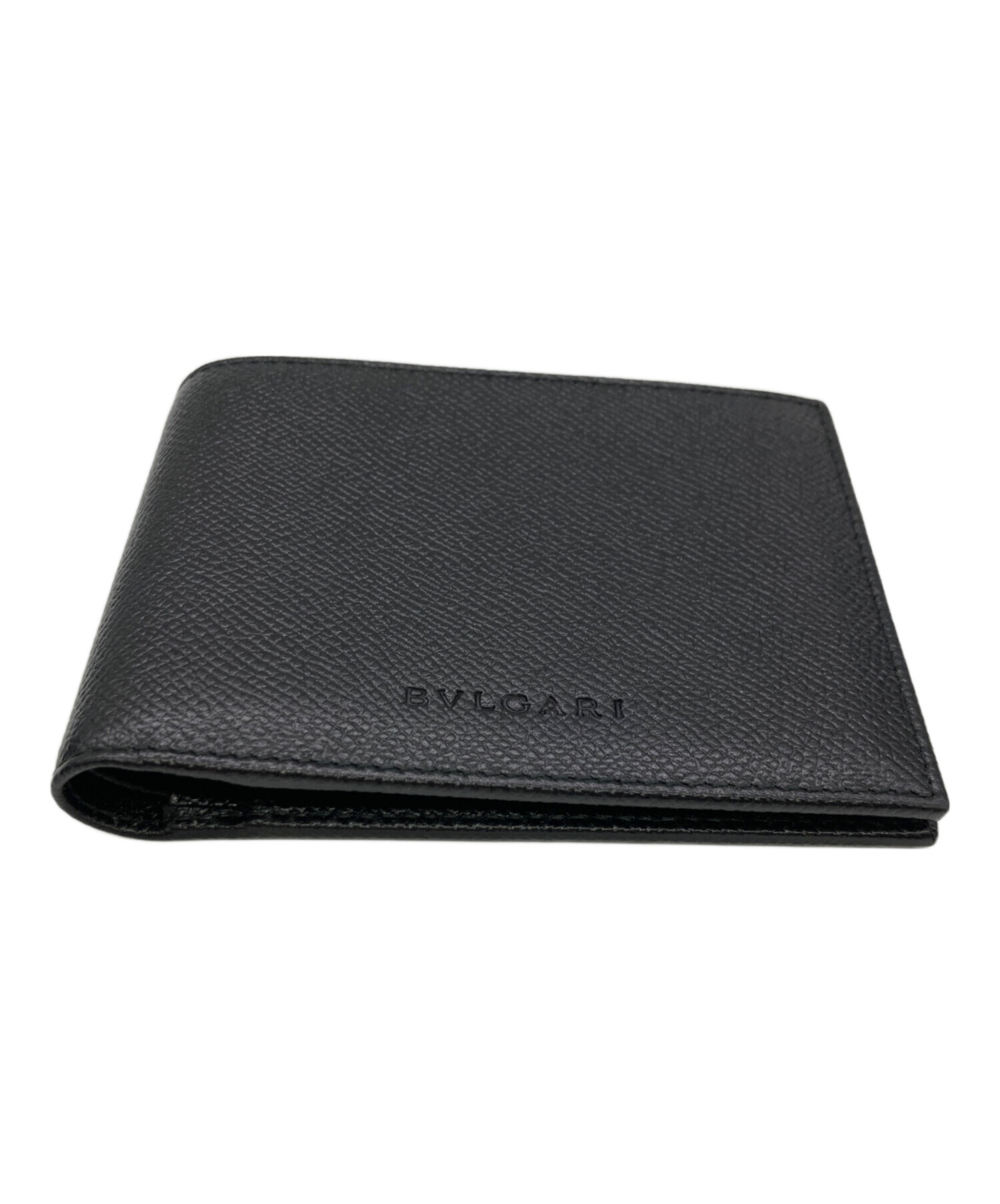 中古・古着通販】BVLGARI (ブルガリ) HIPSTER LARGE 2 FOLDS ブラック