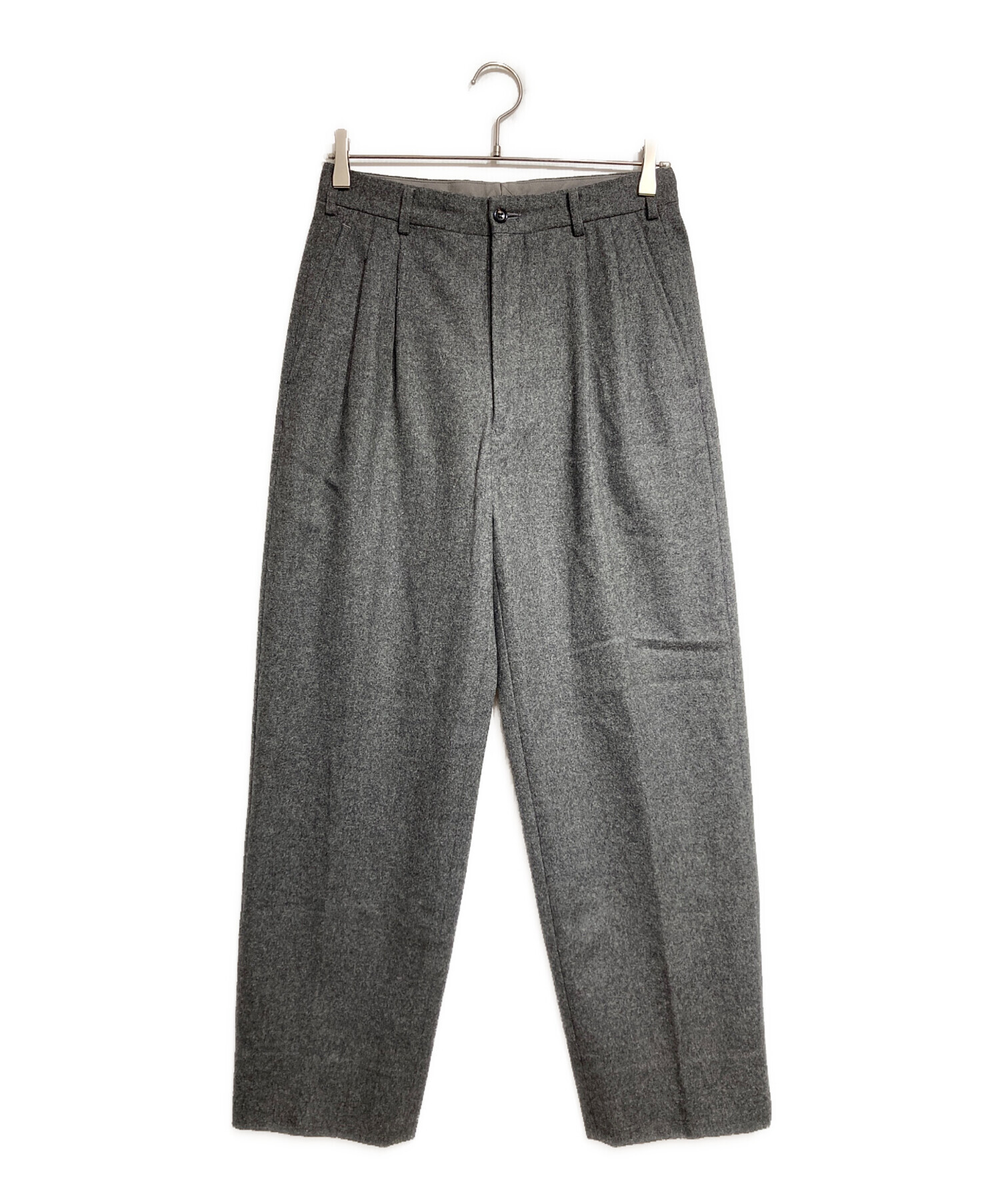 コムデギャルソンオムドゥ ワンタックストライプパンツ ウール L 中古・古着通販】COMME des GARCONS HOMME (コムデギャルソン オム) 2
