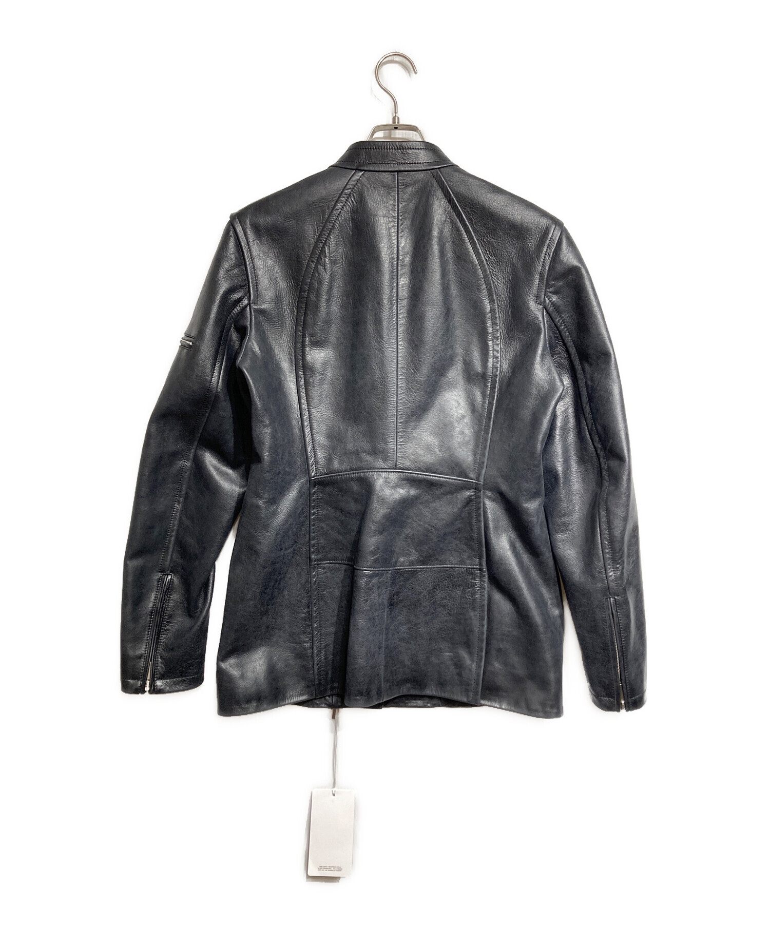 中古・古着通販】Ferragamo (フェラガモ) レザーライダースジャケット