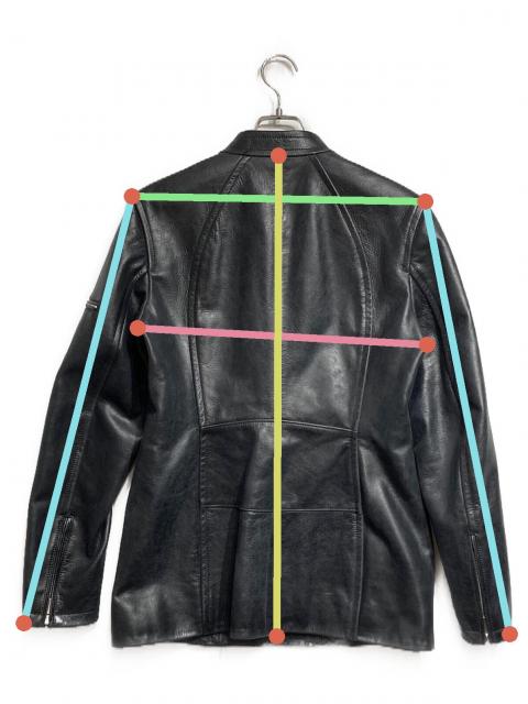 中古・古着通販】Ferragamo (フェラガモ) レザーライダースジャケット