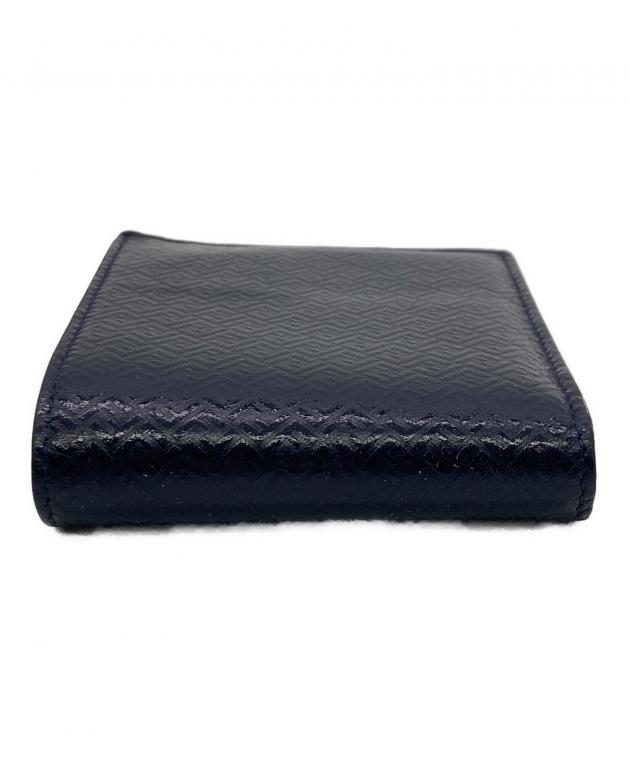 中古・古着通販】FENDI (フェンディ) Blue Leather Two Folded Wallet