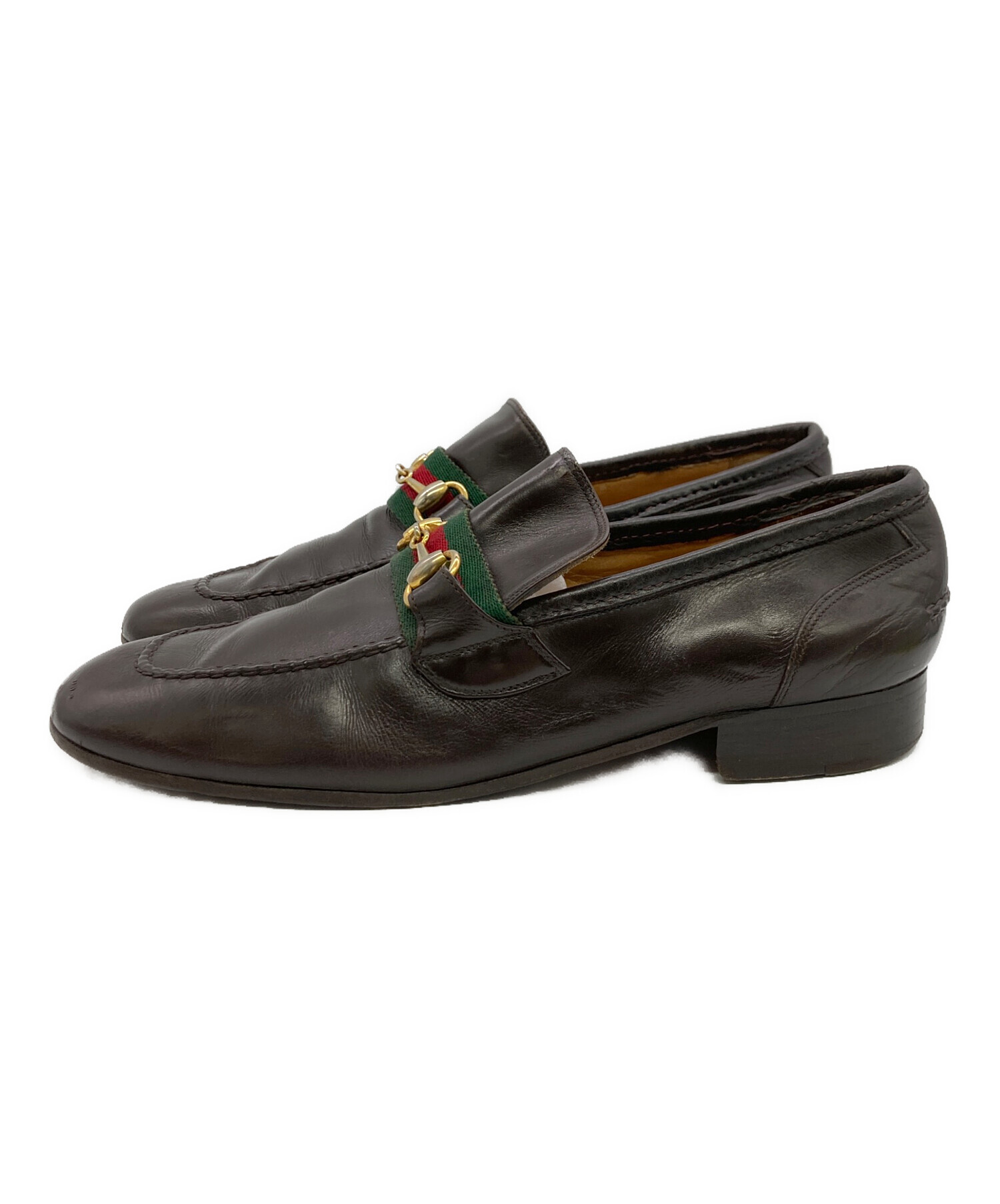中古・古着通販】GUCCI (グッチ) シェリーラインビットローファー