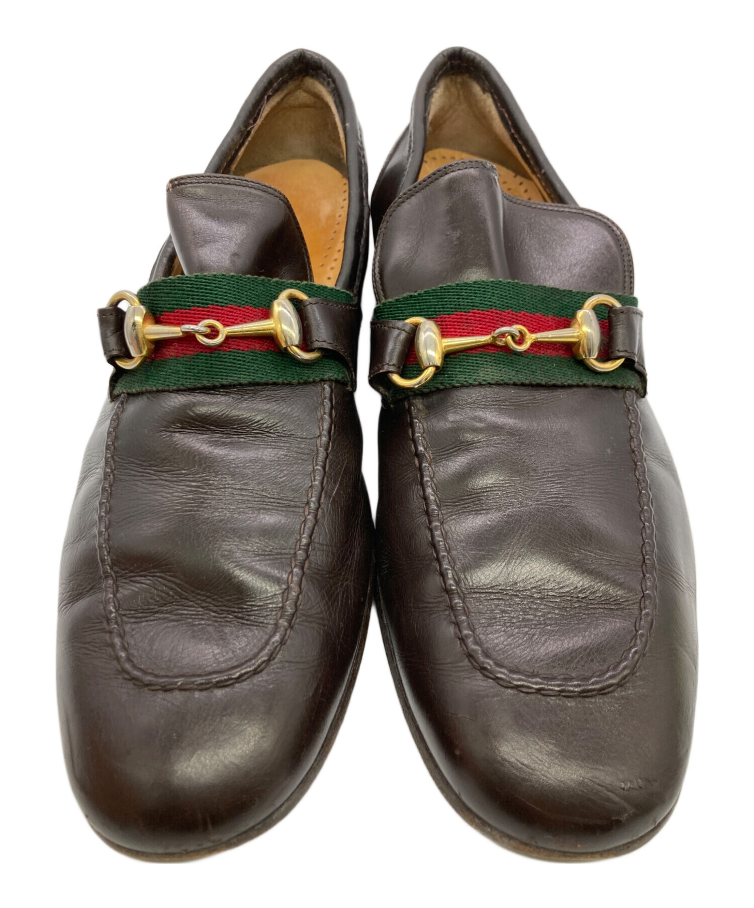 中古・古着通販】GUCCI (グッチ) シェリーラインビットローファー