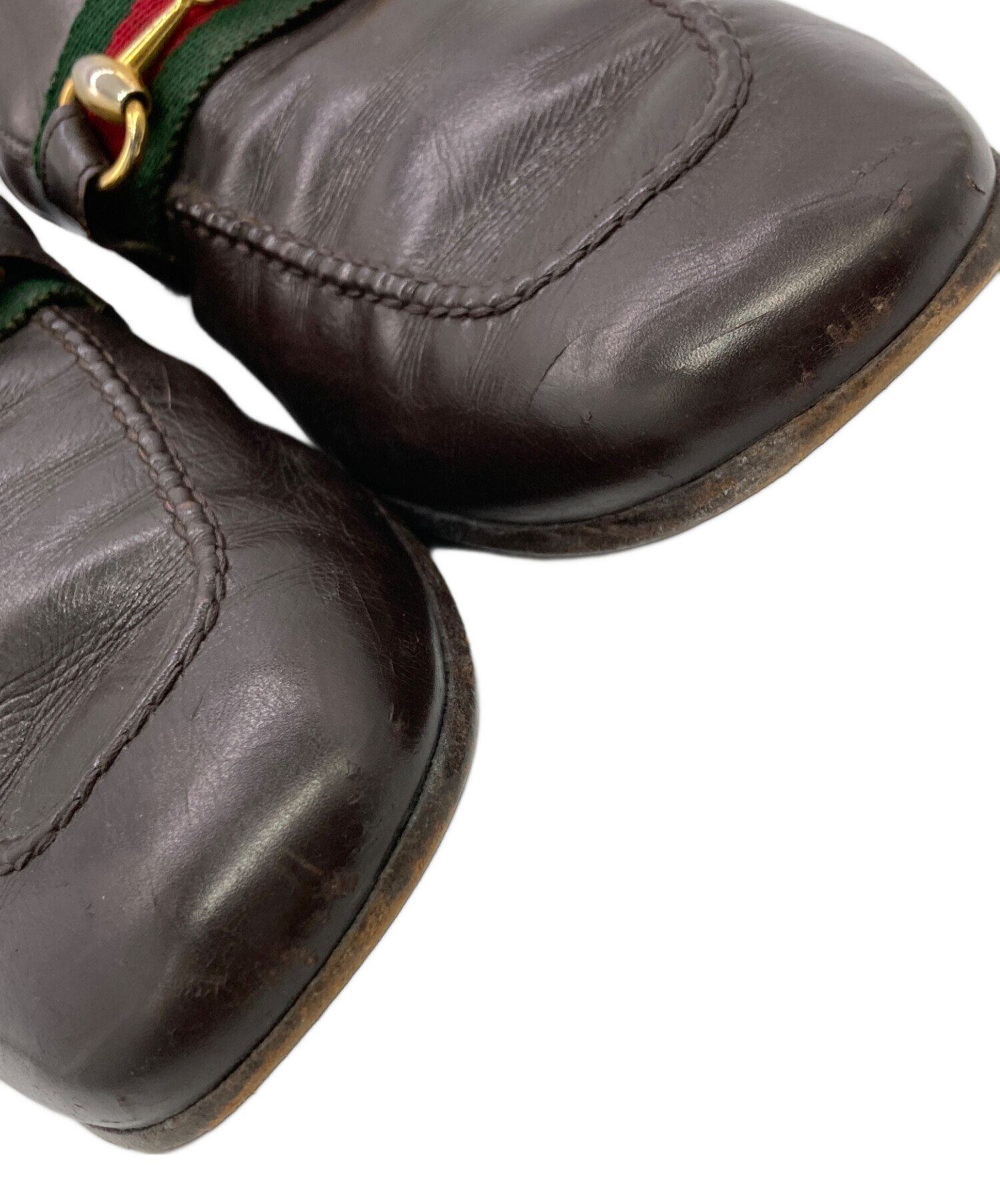 中古・古着通販】GUCCI (グッチ) シェリーラインビットローファー