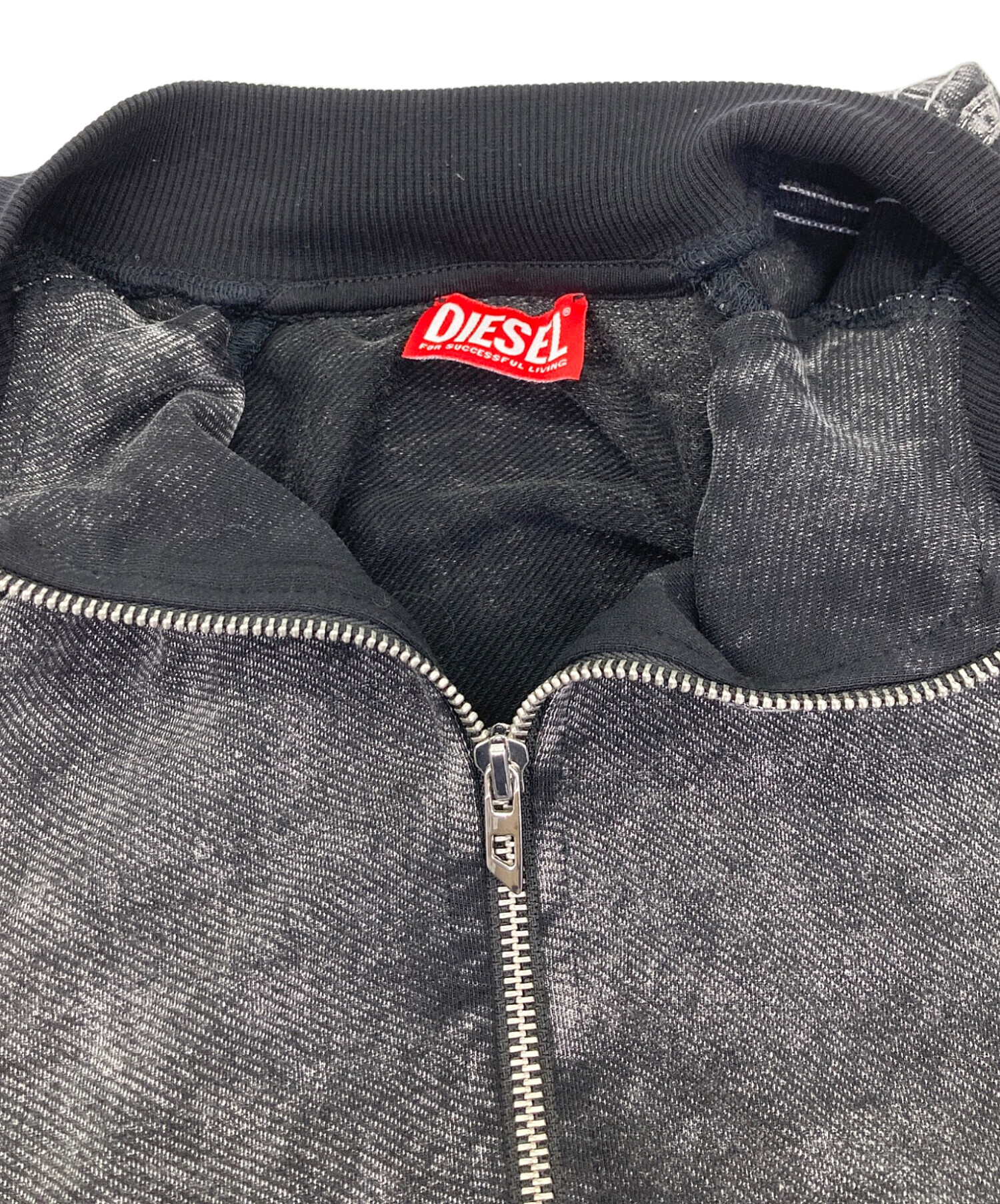 DIESEL ディーゼル トラックジャケット デニム 中古・古着通販】DIESEL (ディーゼル) S-ALT ウォッシュ ストレッチ