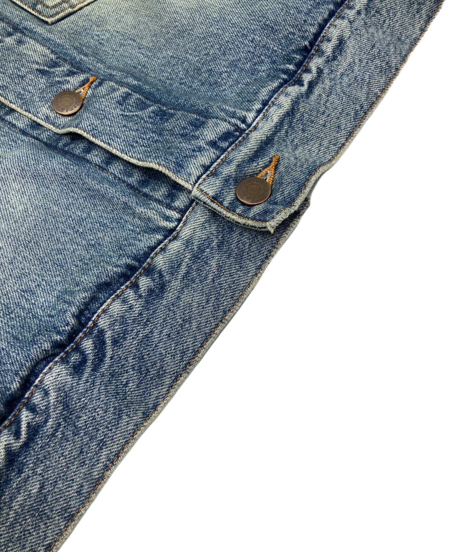中古・古着通販】Supreme (シュプリーム) Distressed Selvedge Trucker