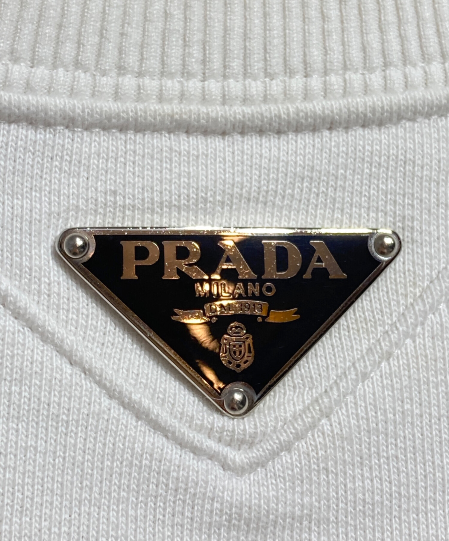 中古・古着通販】PRADA (プラダ) トライアングルロゴプレート
