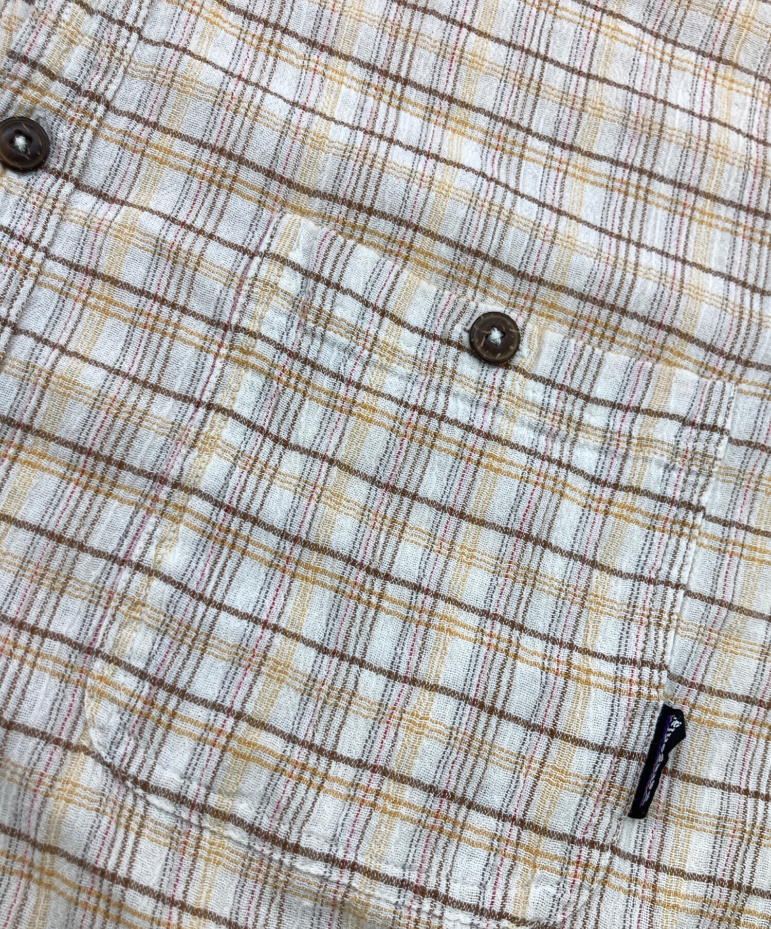 中古・古着通販】Patagonia (パタゴニア) 半袖シャツ オレンジ サイズ