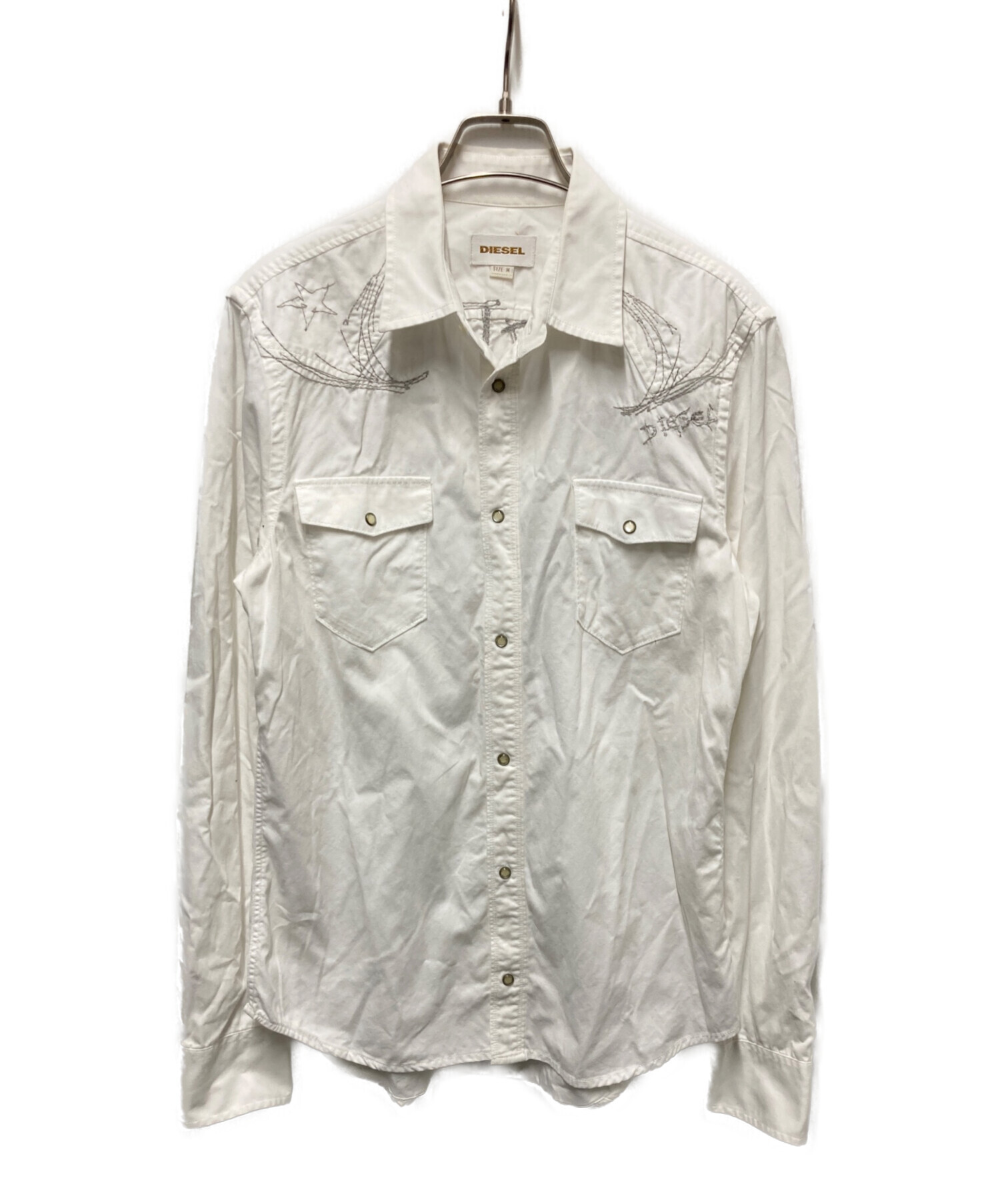 中古・古着通販】DIESEL (ディーゼル) ステッチデザインウエスタン 