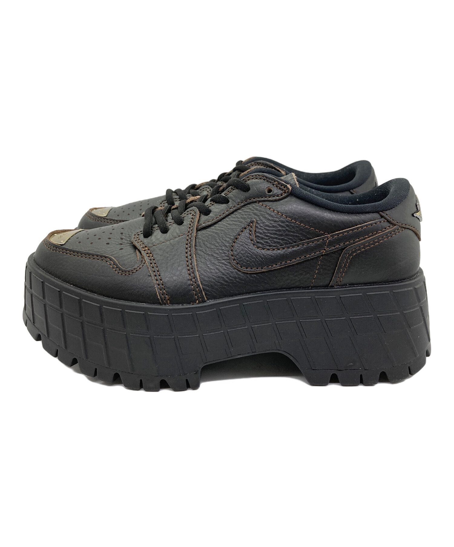 中古・古着通販】NIKE (ナイキ) AIR JORDAN 1 BROOKLYN LOW BLACK 