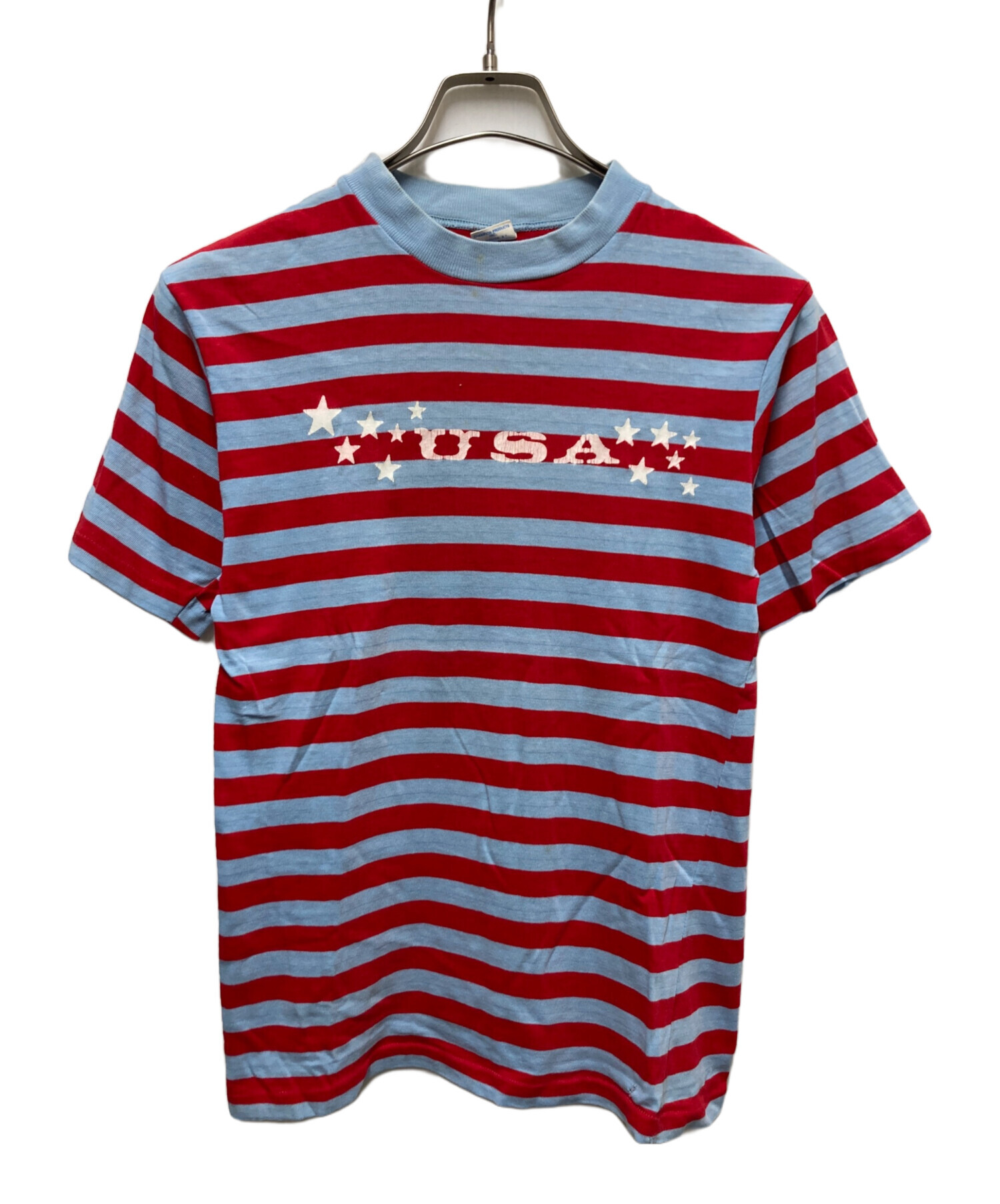 Champion チャンピオン ボーダー タンクトップ 70s USA製 中古・古着通販】Champion (チャンピオン) 70sボーダーTシャツ ブルー