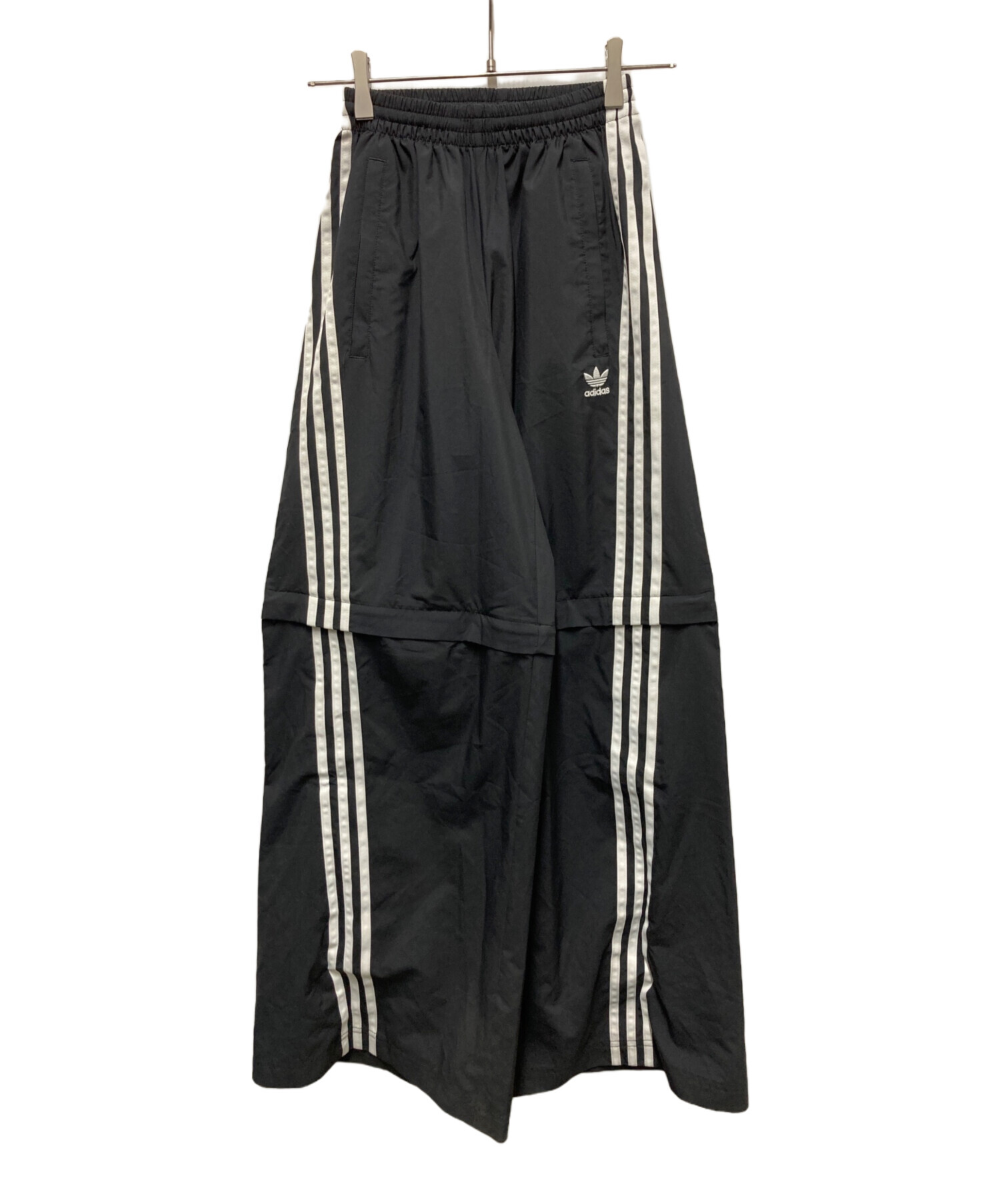 adidas オーバーサイドトラックパンツ Sサイズ ブラック 中古・古着通販】adidas (アディダス) オーバーサイズ ジップオフ