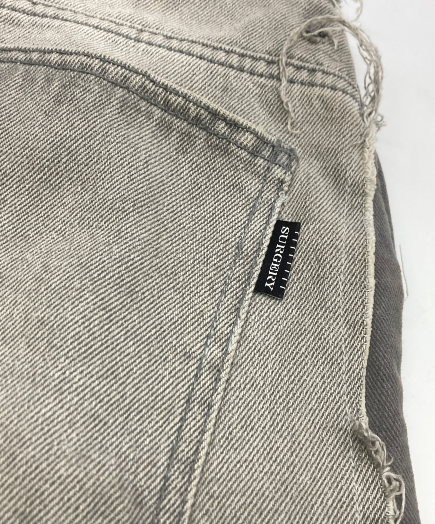 中古・古着通販】SURGERY (サージェリー) SURGERY REMAKE DENIM グレー
