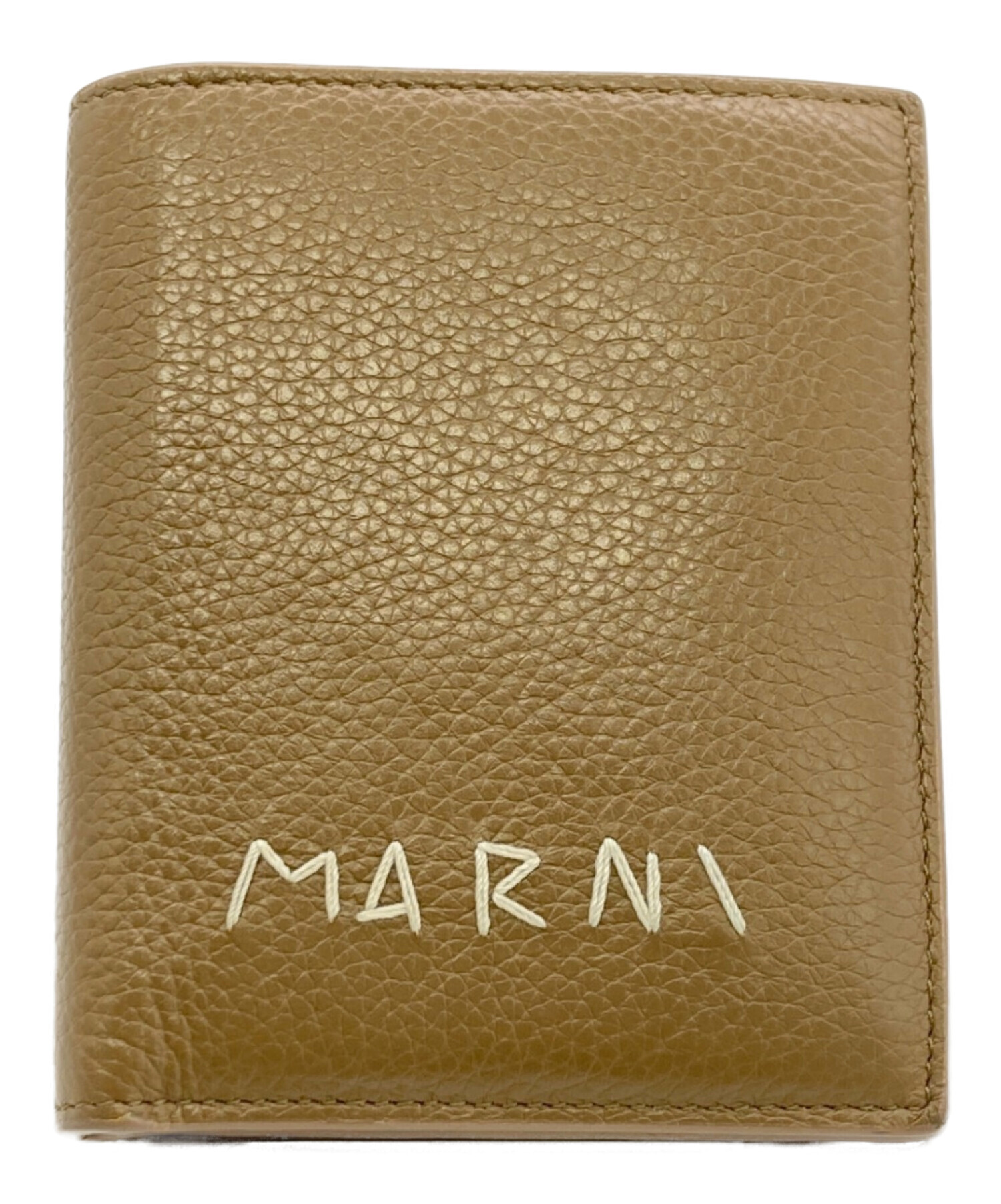 中古・古着通販】MARNI (マルニ) COMPACT ZIP WALLET ブラウン×ブルー