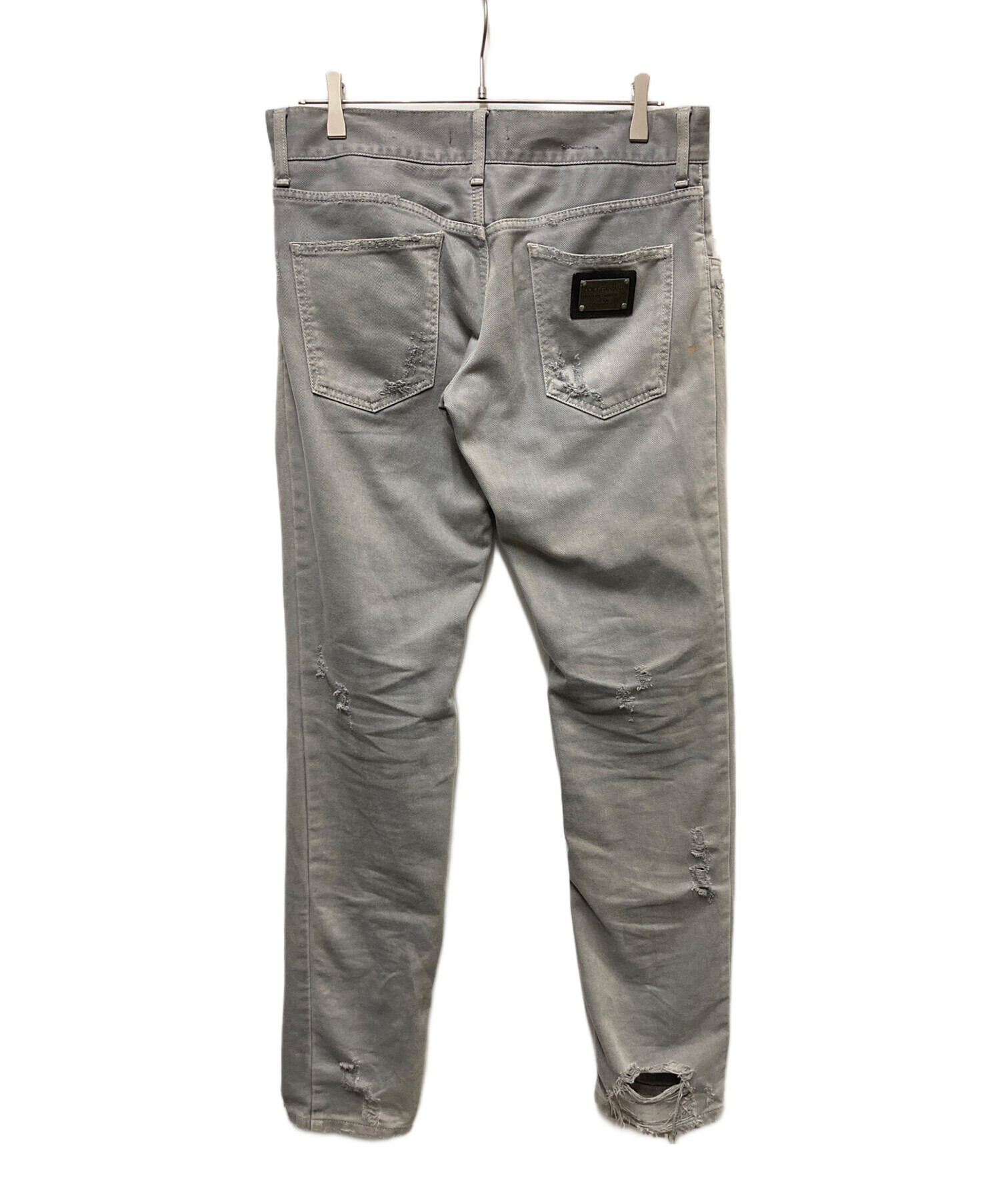 ドルチェ&ガッバーナ ワークパンツ 48 Dolce & Gabbana グレー 中古・古着通販】DOLCE & GABBANA (ドルチェ＆ガッバーナ) ダメージ