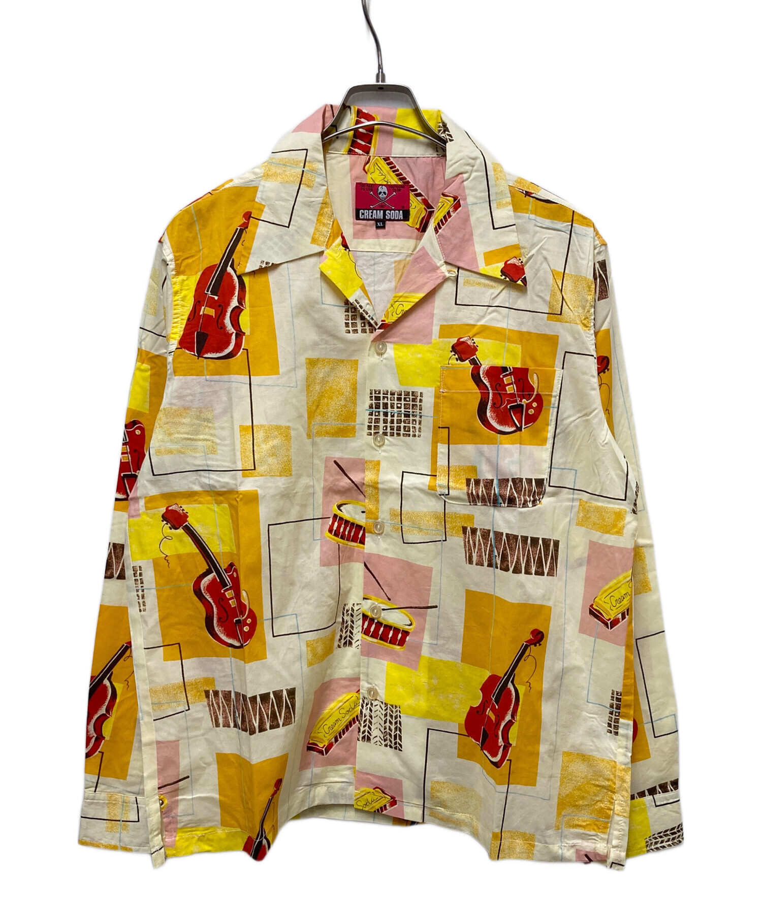 中古・古着通販】CREAM SODA (クリームソーダ) 楽器柄プリント長袖