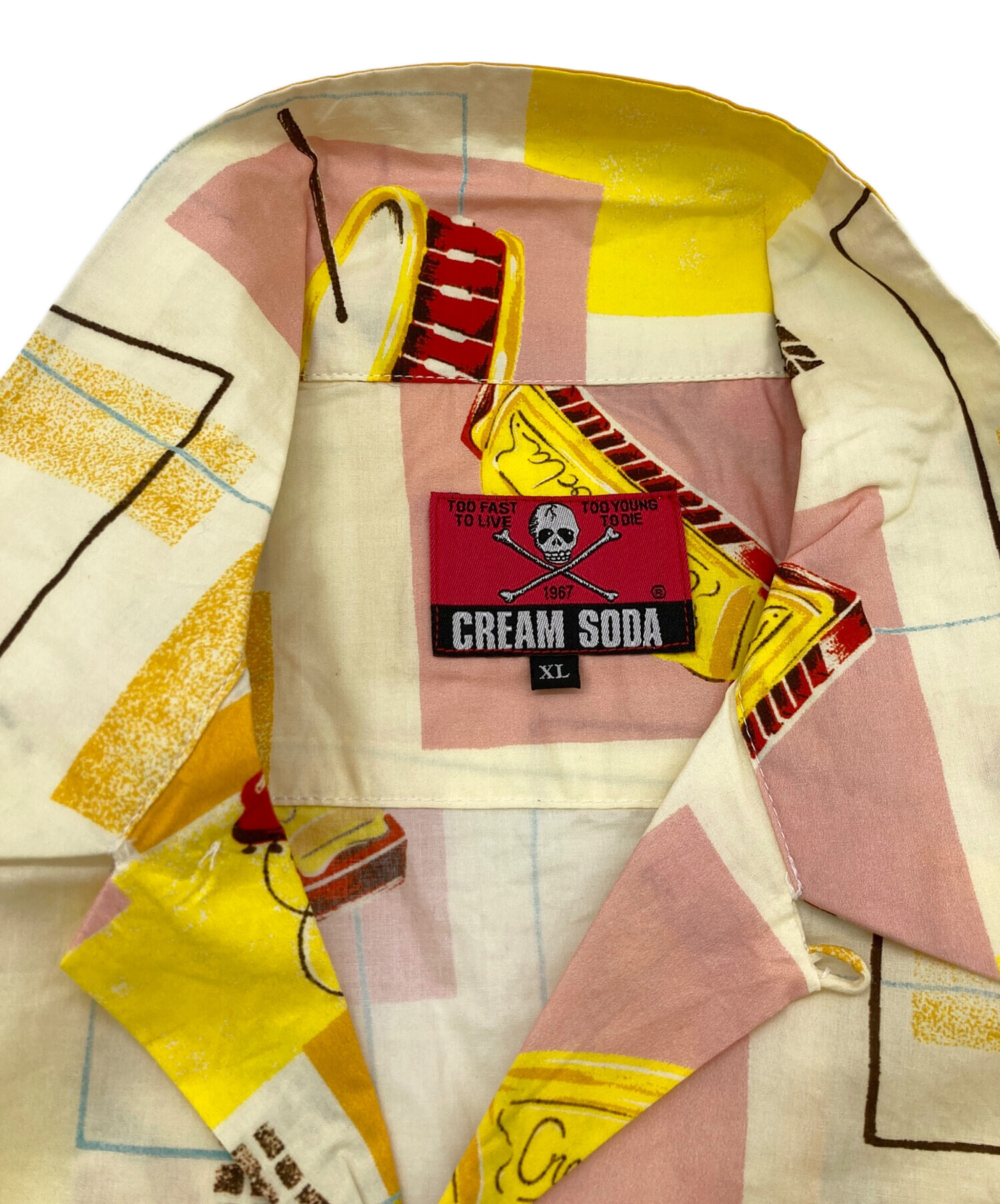 中古・古着通販】CREAM SODA (クリームソーダ) 楽器柄プリント長袖