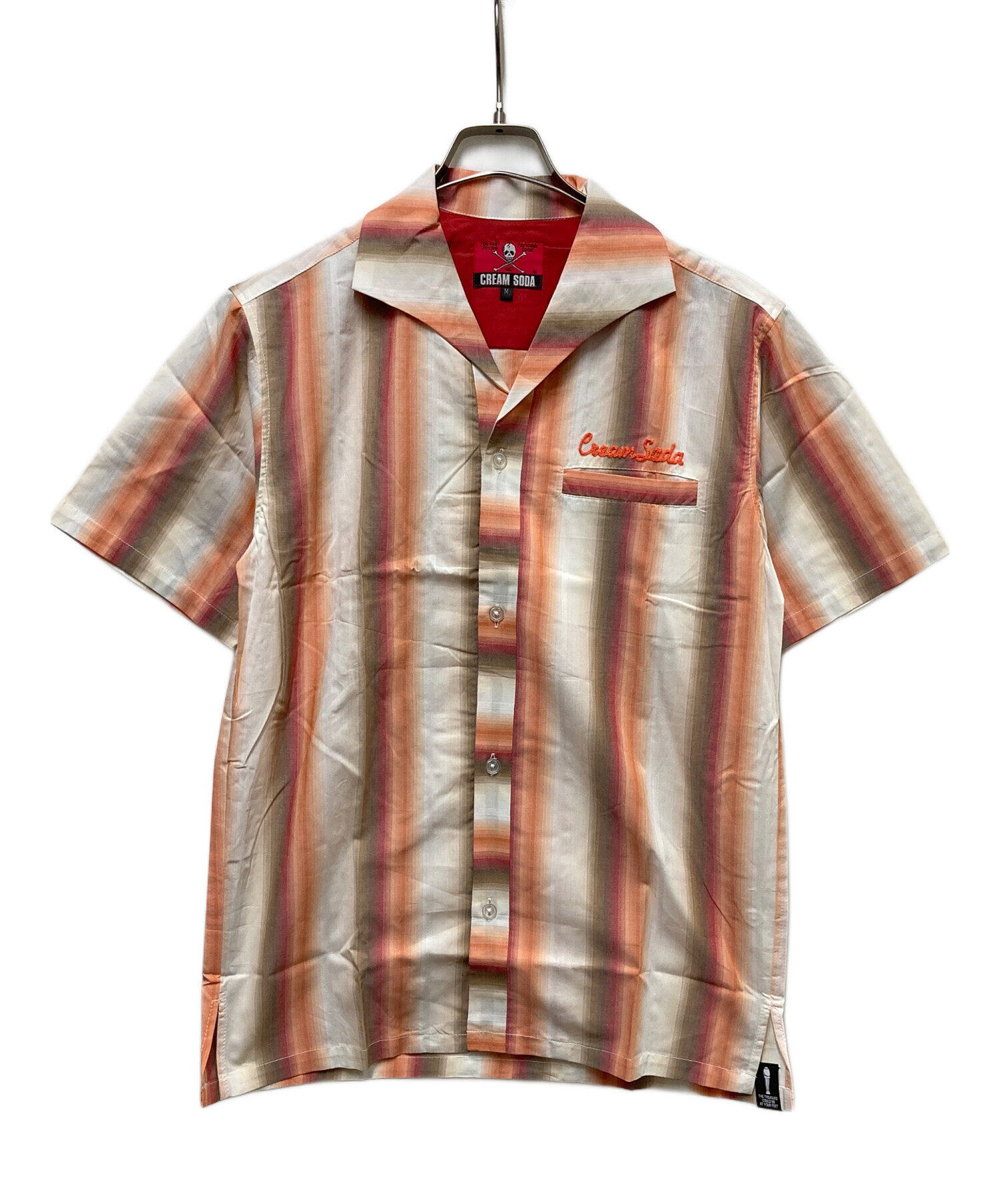 CREAＭ SODA クリームソーダ半袖シャツ 金タグ 90s ヴィンテージ 中古・古着通販】CREAM SODA (クリームソーダ) CSストライプシャツ