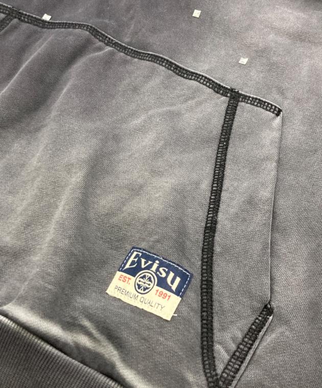 中古・古着通販】EVISU (エヴィス) スタッズロゴパーカー グレー 