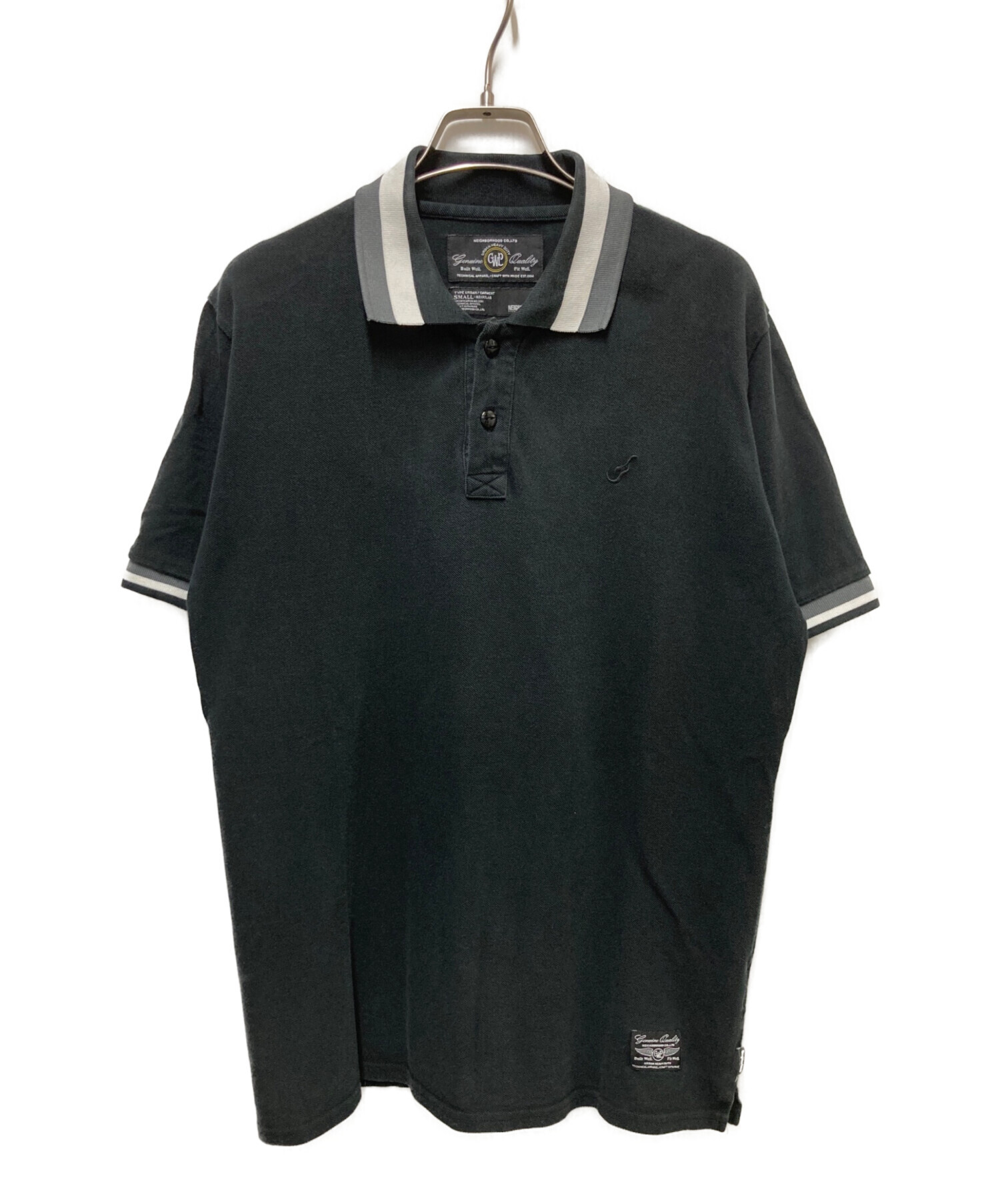 中古・古着通販】NEIGHBORHOOD (ネイバーフッド) ポロシャツ ブラック