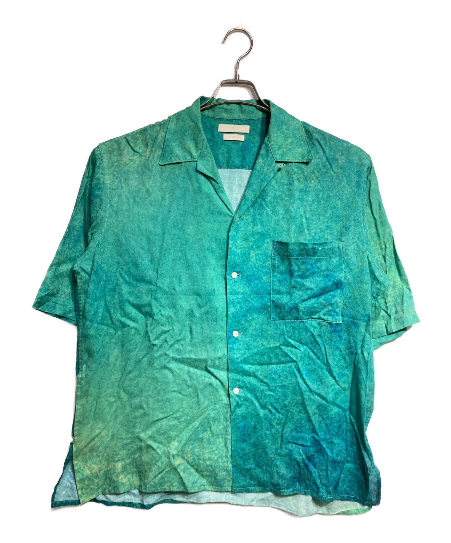 中古・古着通販】YOKE (ヨーク) GRADATION PRINTED OPEN COLLAR SHIRT