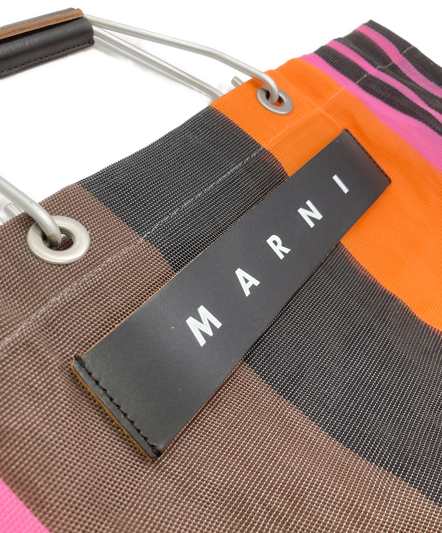 中古・古着通販】MARNI (マルニ) MARKET STRIPE BAG マルチカラー