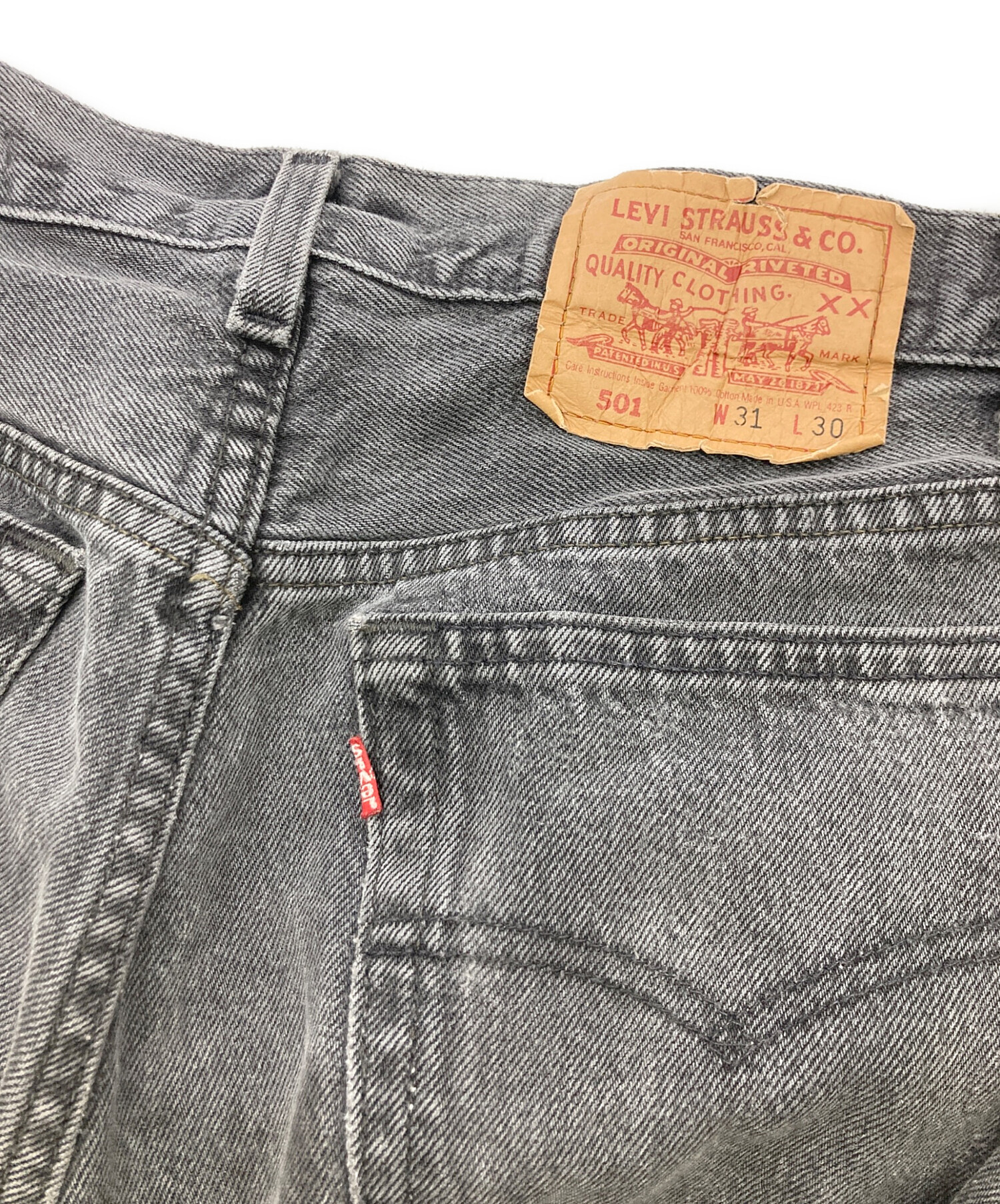 中古・古着通販】LEVI'S (リーバイス) 90s 501ブラックデニムパンツ