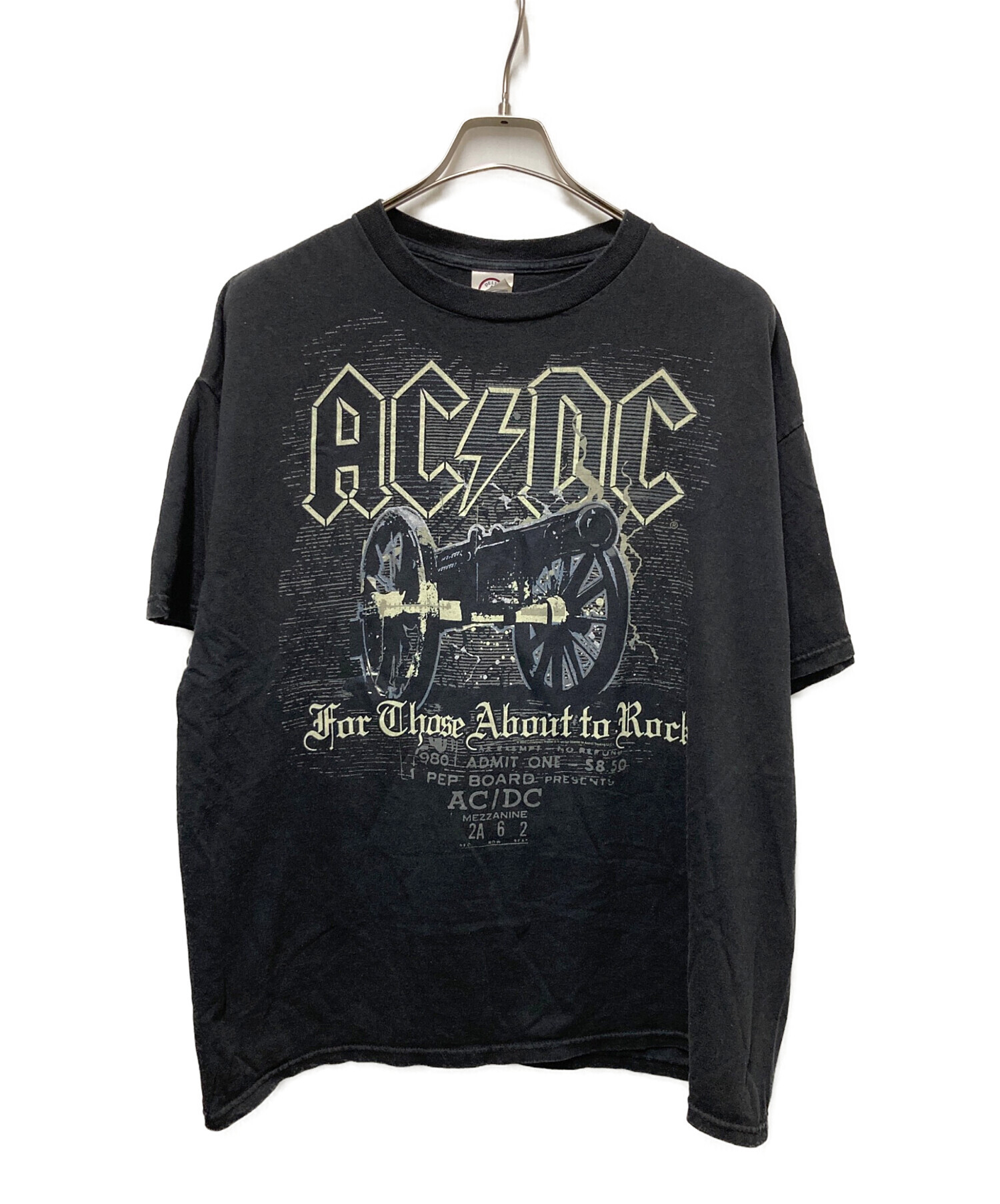 【希少】00s AC/DC ロンT フェード バンT 短丈 ブラック 2005年 中古・古着通販】AC/DC (エーシー・ディーシー) For Those About to
