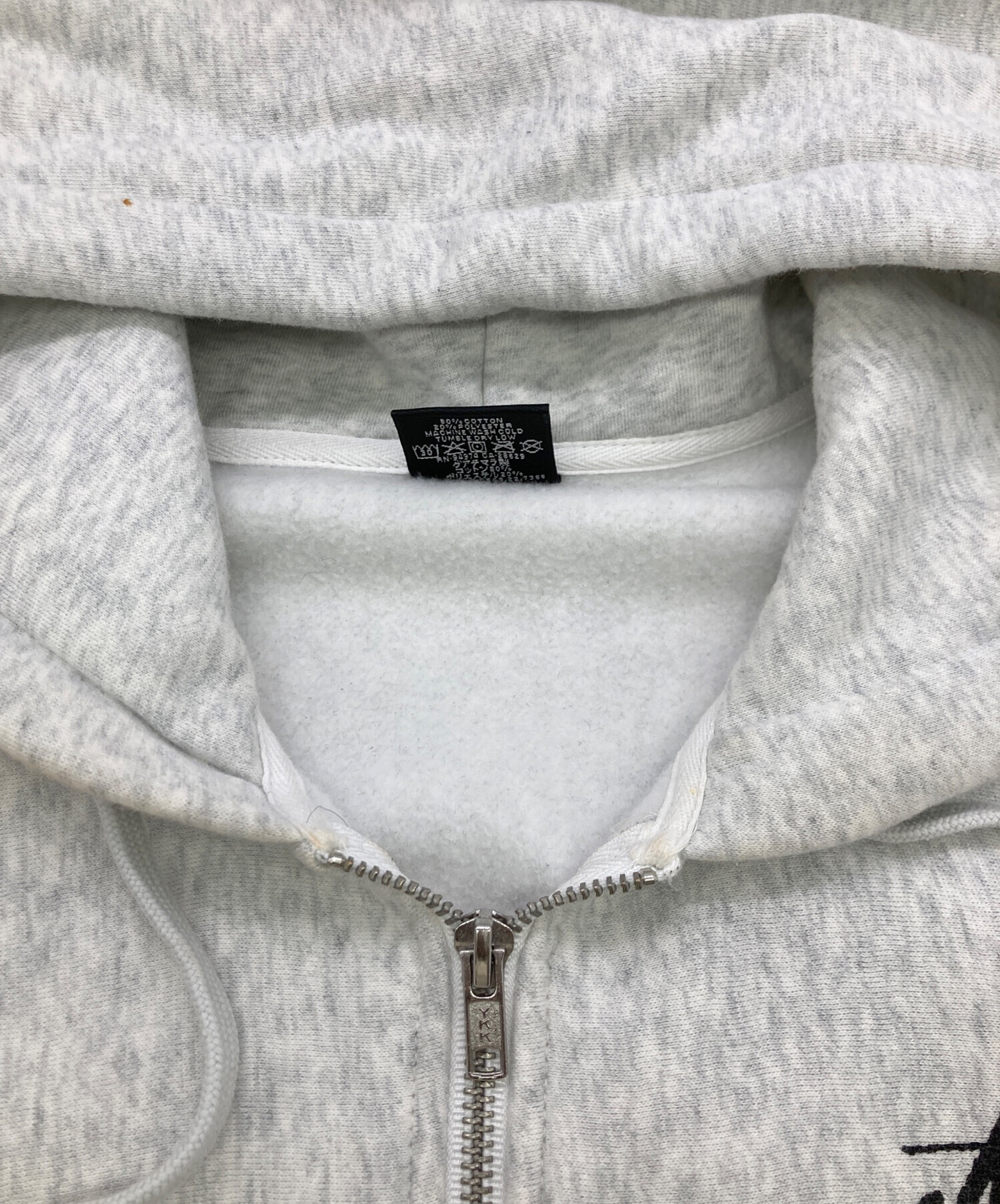 中古・古着通販】stussy (ステューシー) 8 BALL ZIP HOODIE グレー