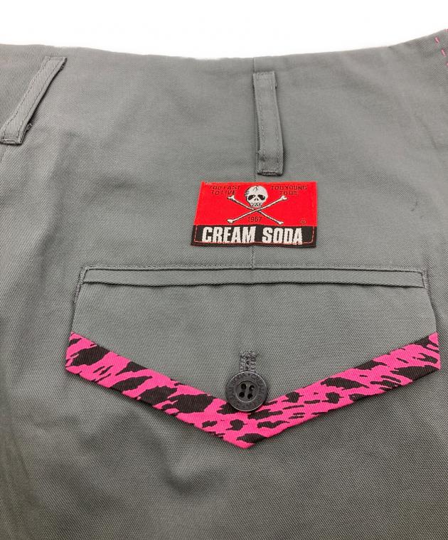 中古・古着通販】CREAM SODA (クリームソーダ) ヒョウ柄V切り替えし