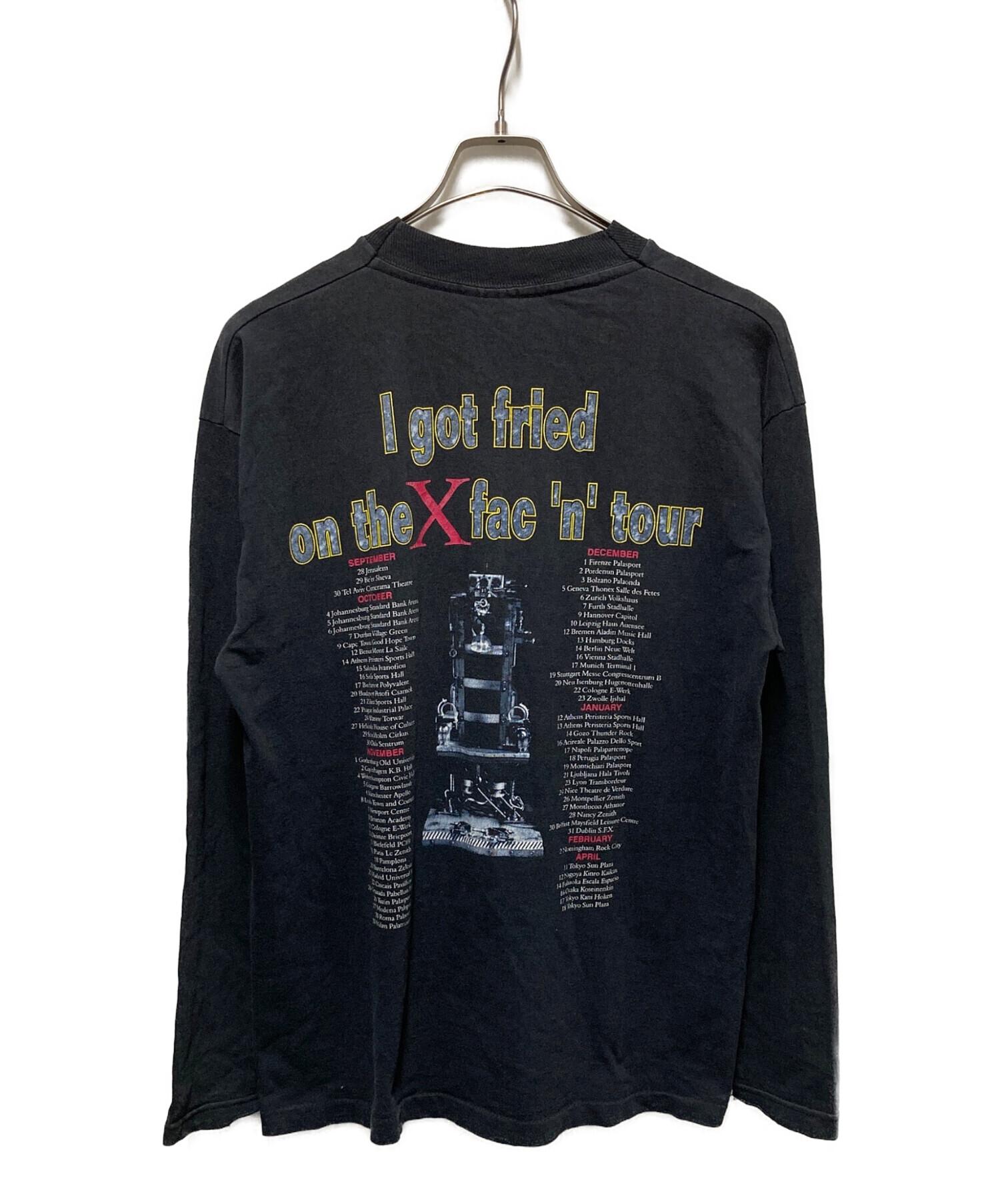 アイアンメイデン Tシャツ 黒　90s ヴィンテージ 中古・古着通販】IRON MAIDEN (アイアンメイデン) 90s X Factor Tour