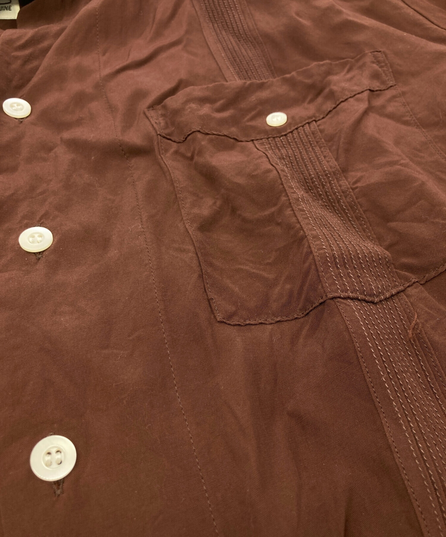 中古・古着通販】WACKO MARIA (ワコマリア) CUBA SHIRT S/S ブラウン