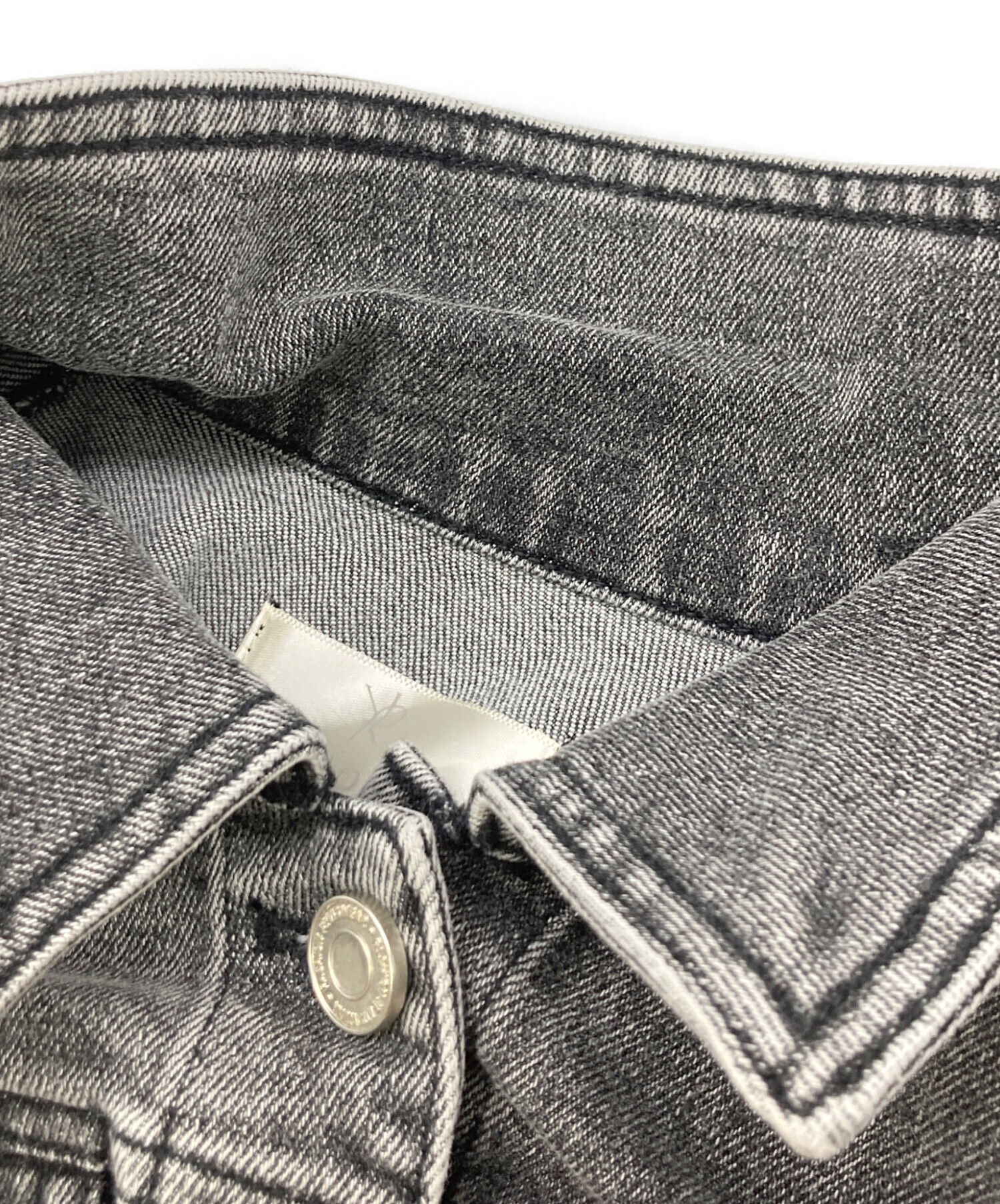 中古・古着通販】YILON (イロン) BLOSSOM LACE DENIM JACKET グレー