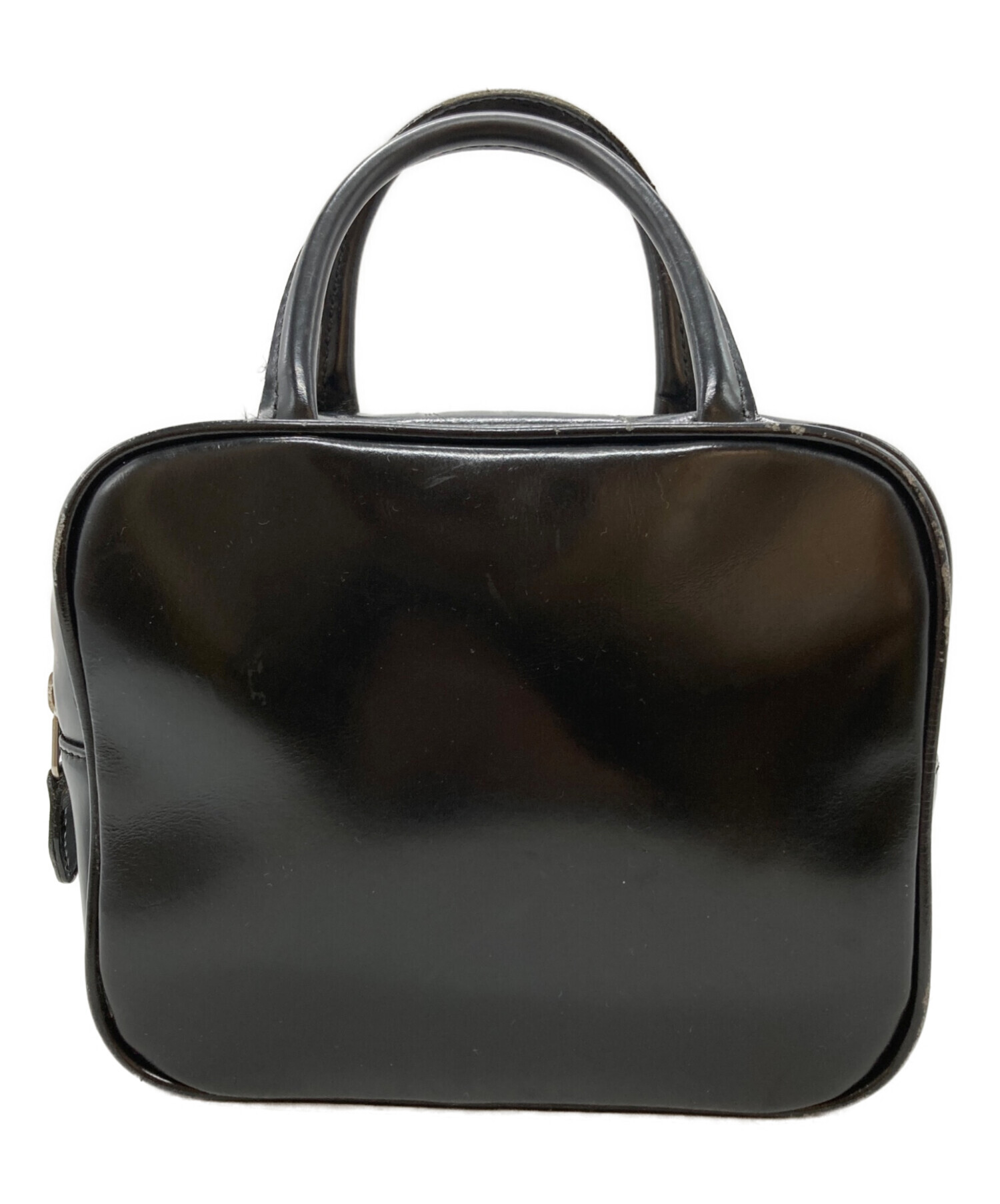 希少!! コムデギャルソン ミニハンドバッグ レザー 黒 ポーチ 中古・古着通販】COMME des GARCONS (コムデギャルソン) katsuyuki