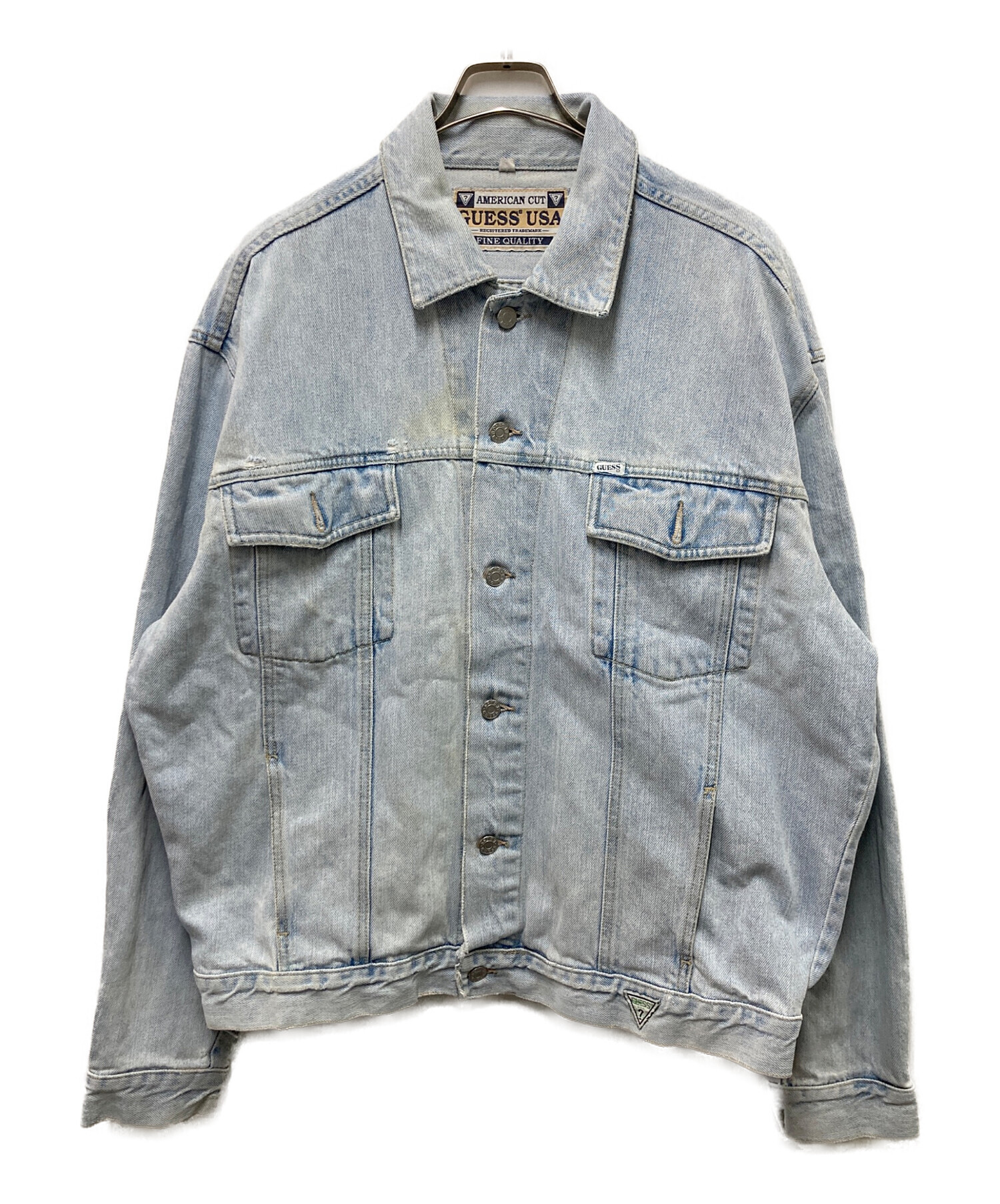 中古・古着通販】GUESS (ゲス) デニムジャケット インディゴ サイズ 