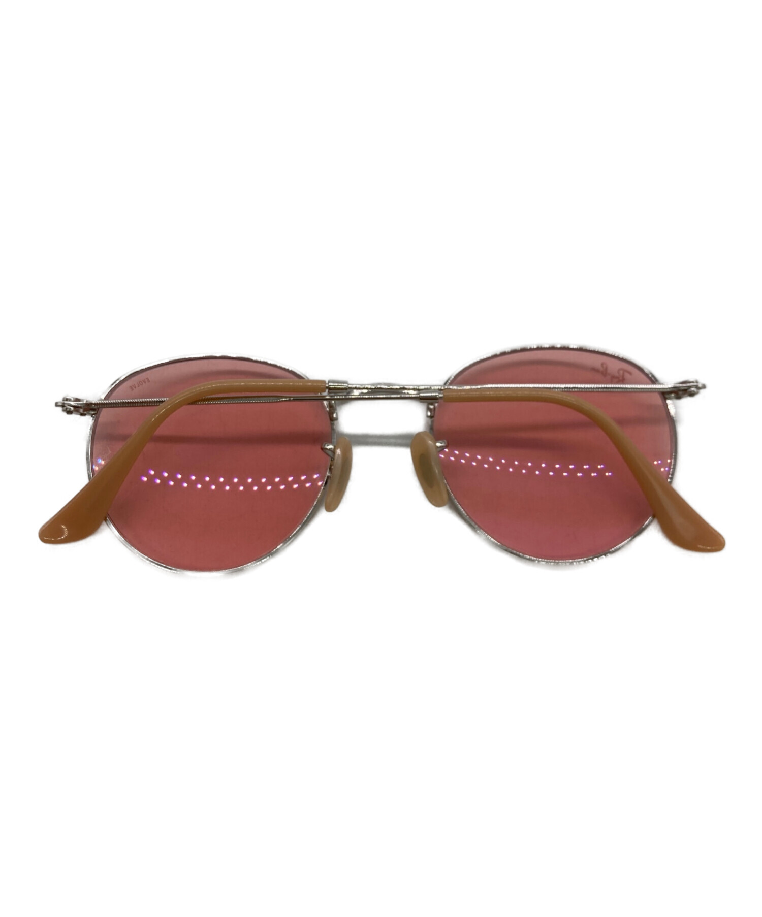 RETROSUPERFUTURE サングラス  ピンク 【古着】【中古】【送料無料】 中古・古着通販】RAY-BAN (レイバン) ラウンドメタル サングラス