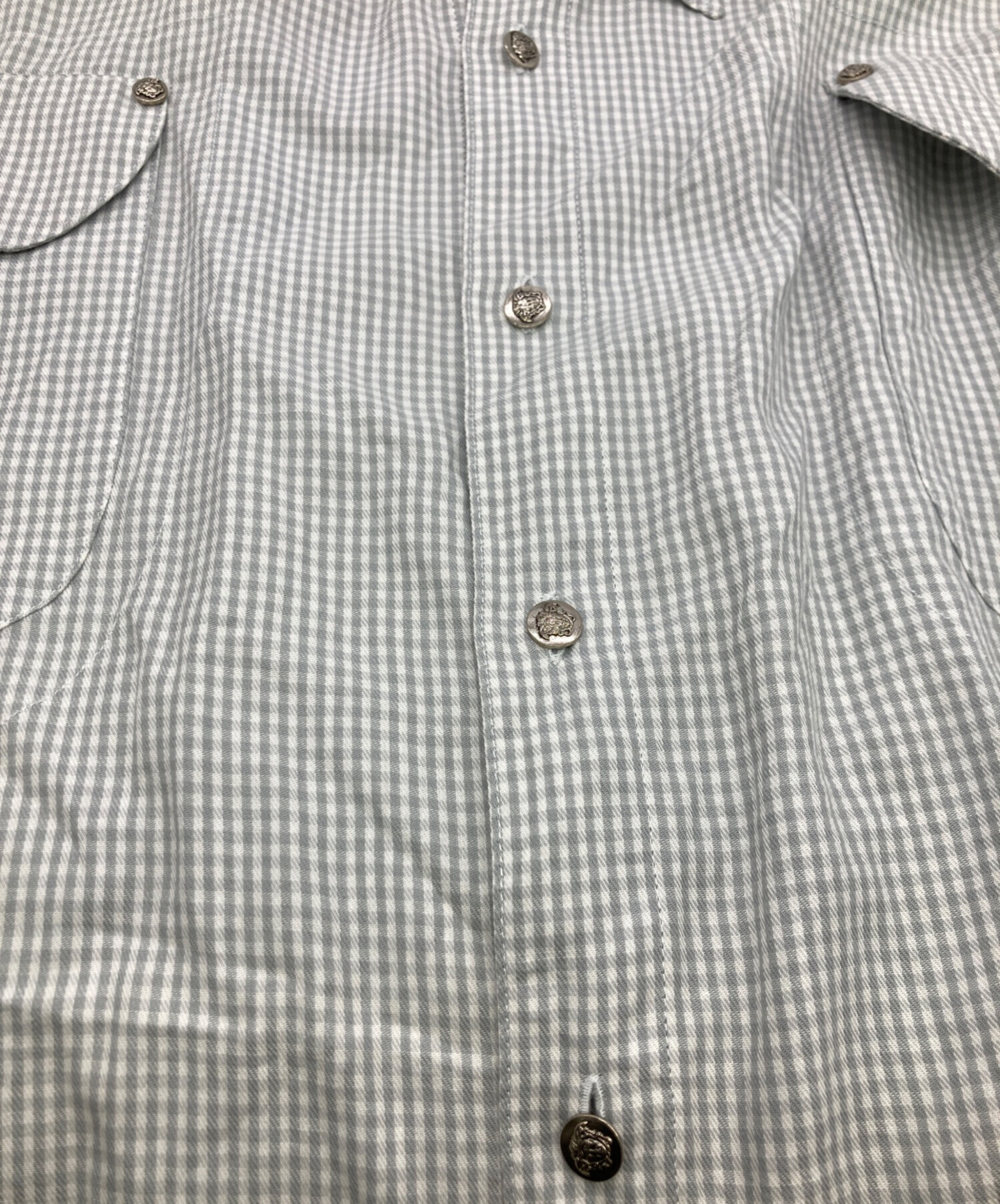 ピーチ【ジャンニヴェルサーチ】ヴィンテージシャツ XL 1995年春夏 中古・古着通販】GIANNI VERSACE (ジャンニ・ヴェルサーチ) メデューサ