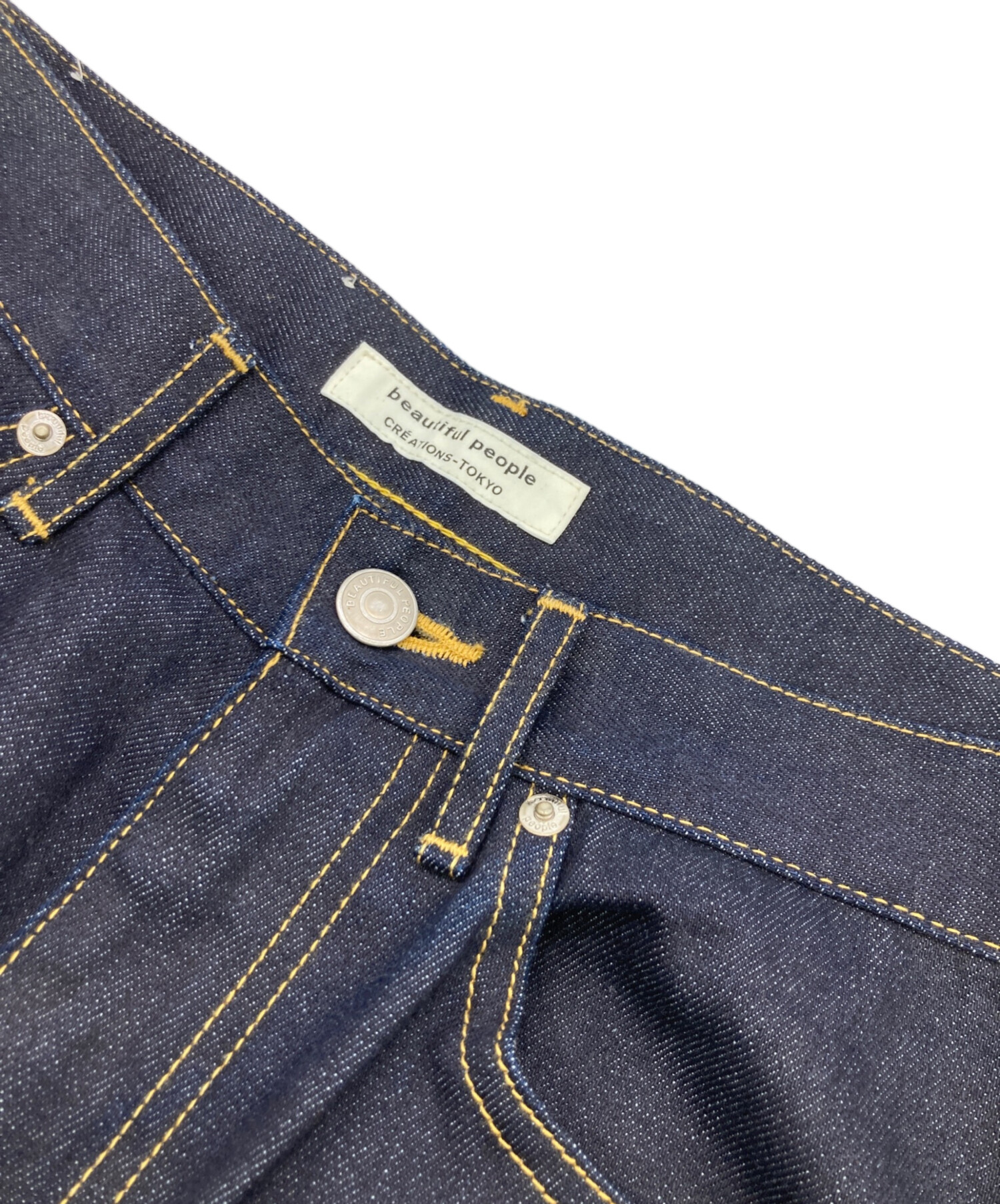 beautiful people ダークブルー ジーンズ サイズ 34 中古・古着通販】beautiful people (ビューティフルピープル) selvage