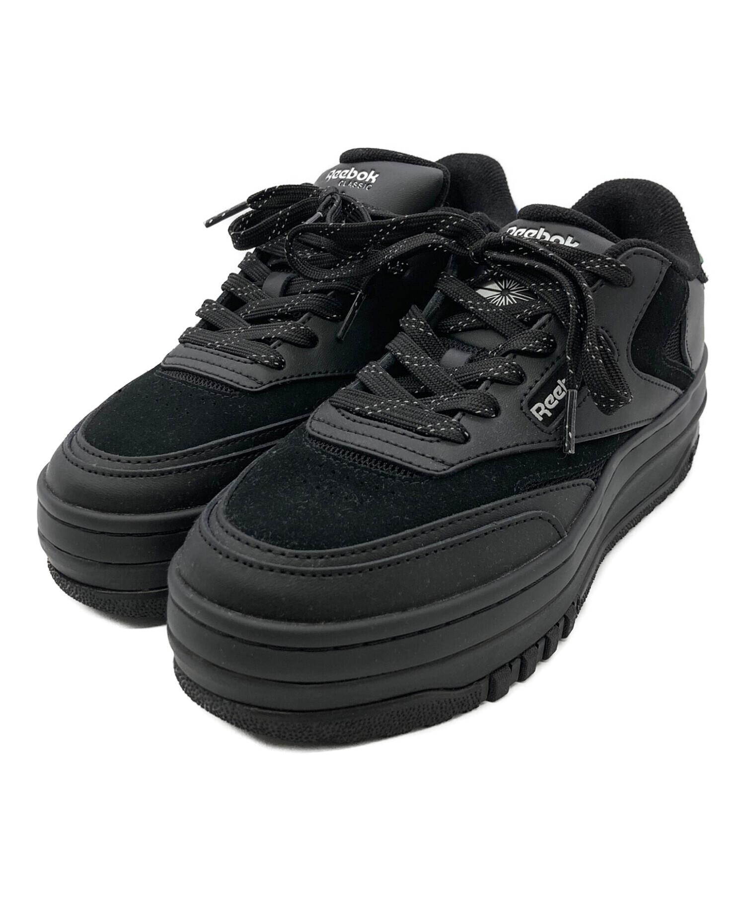 週末お値下げ★Reebok×UN3D. CLUB C EXTRA 　厚底 24 中古・古着通販】REEBOK (リーボック) UN3D. (アンスリード) CLUB C
