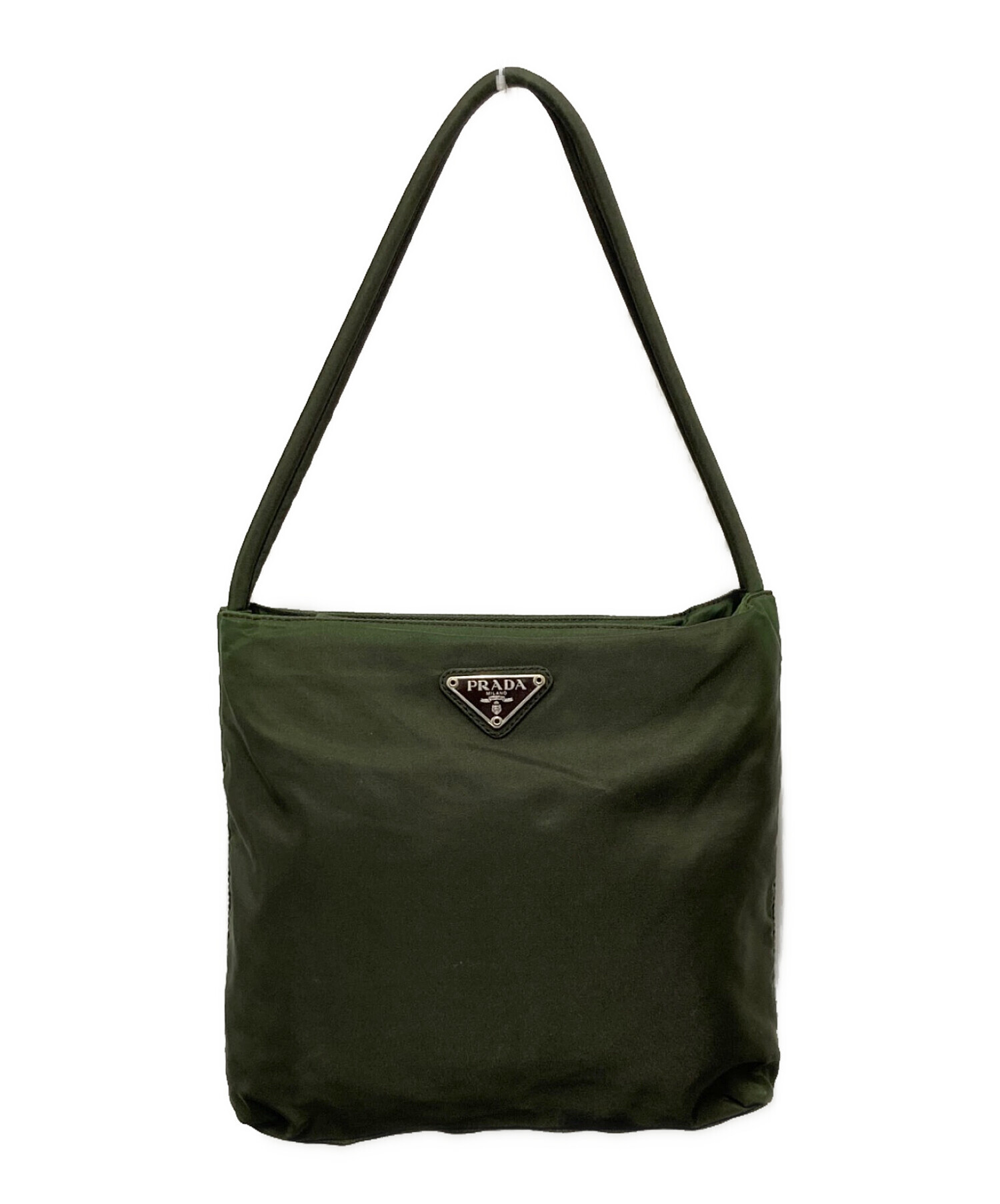 中古・古着通販】PRADA (プラダ) ナイロンハンドバッグ グリーン
