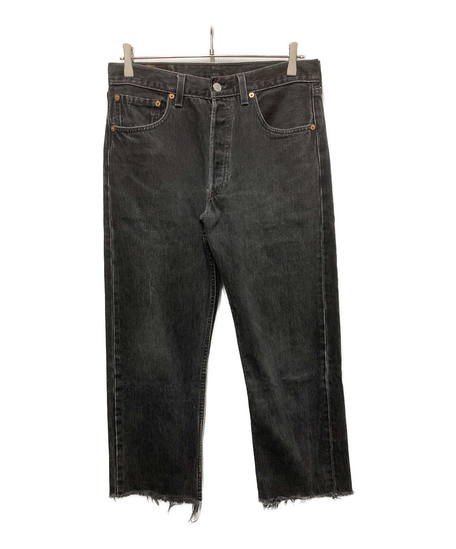 リーバイス501 Levis W32 黒 古着 Y2K 90s 21082 中古・古着通販】LEVI'S (リーバイス) 90s 501ブラックデニムパンツ