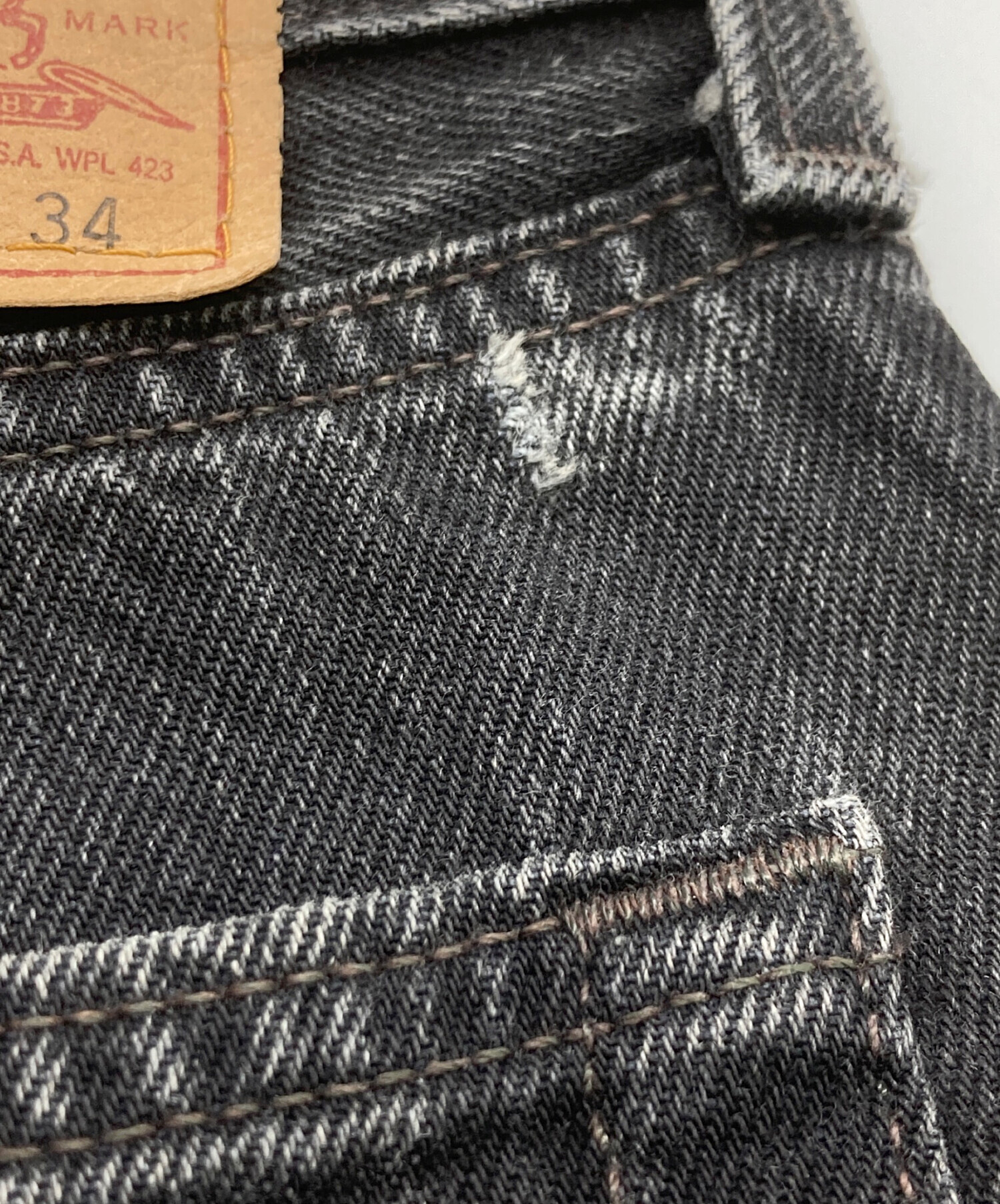 中古・古着通販】LEVI'S (リーバイス) 90s 501ブラックデニムパンツ