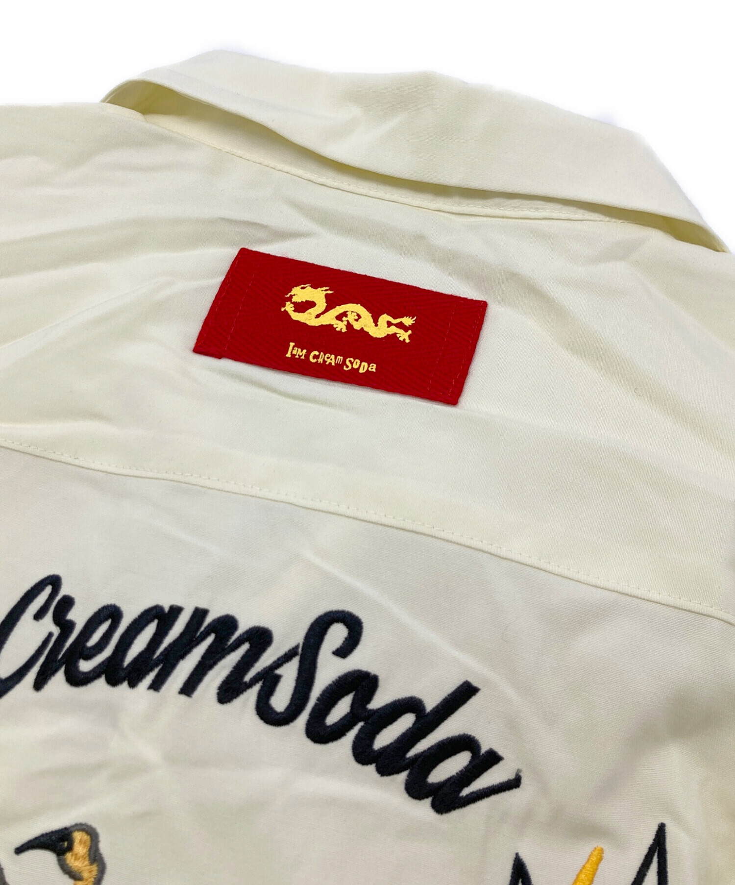 【ビンテージ・クリームソーダ 】イタリアンプルオーバーシャツ 46年前原宿店購入 中古・古着通販】CREAM SODA (クリームソーダ) 双龍刺繍シャツ