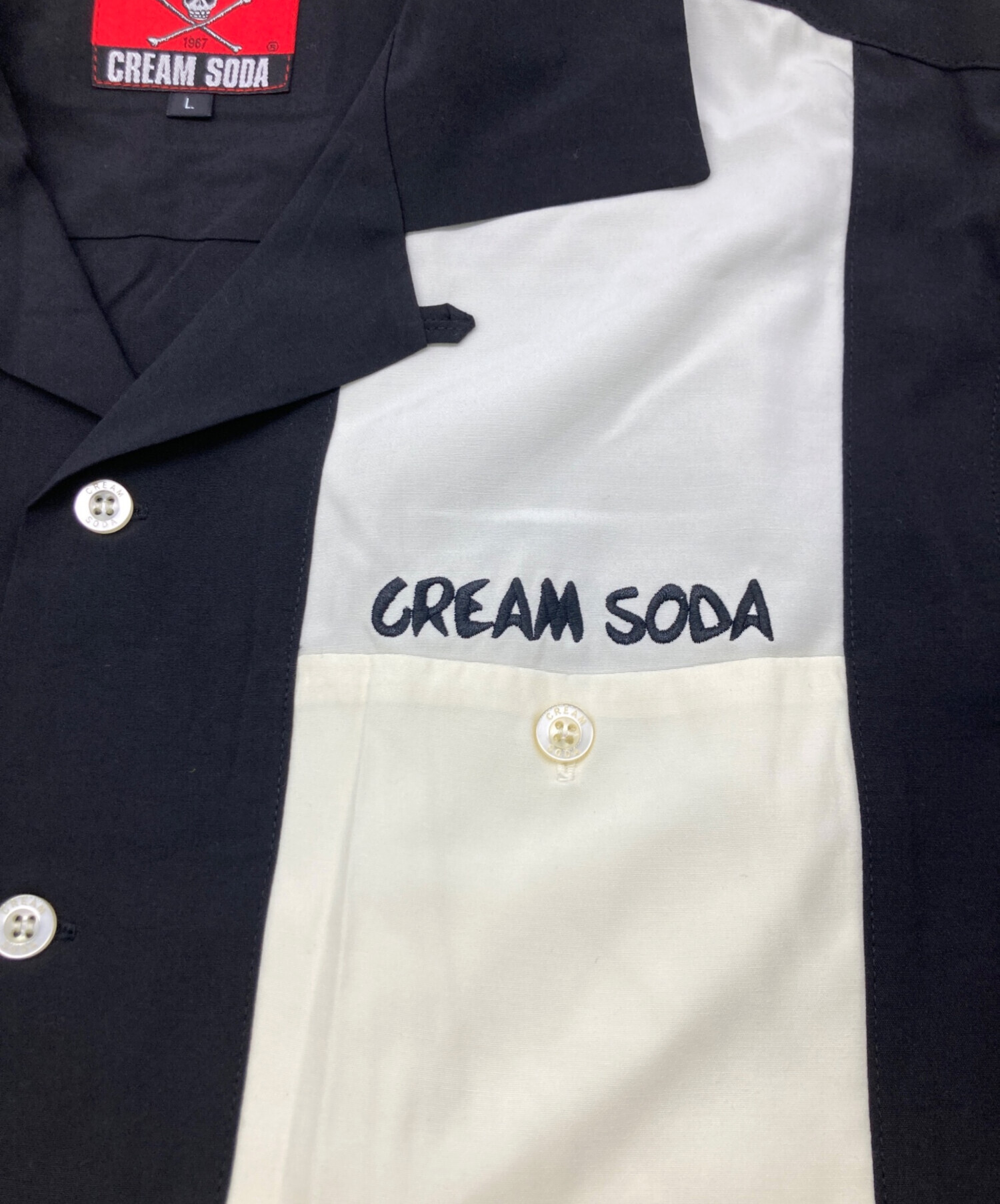 中古・古着通販】CREAM SODA (クリームソーダ) 縦切り替えしシャツ