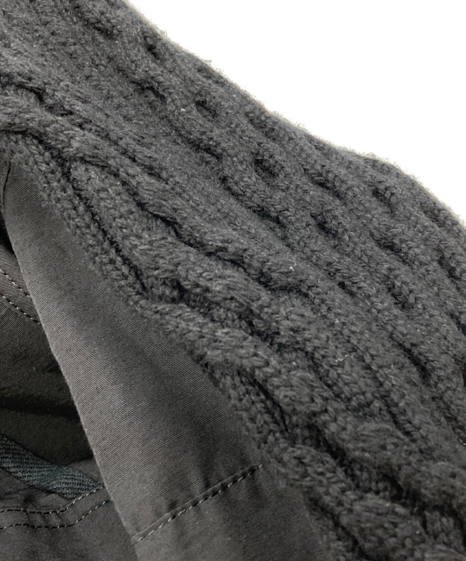 中古・古着通販】sacai (サカイ) ニットドッキングジャケット ブラック