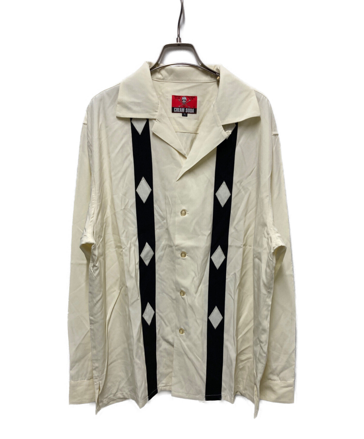 中古・古着通販】CREAM SODA (クリームソーダ) ラインダイヤシャツ