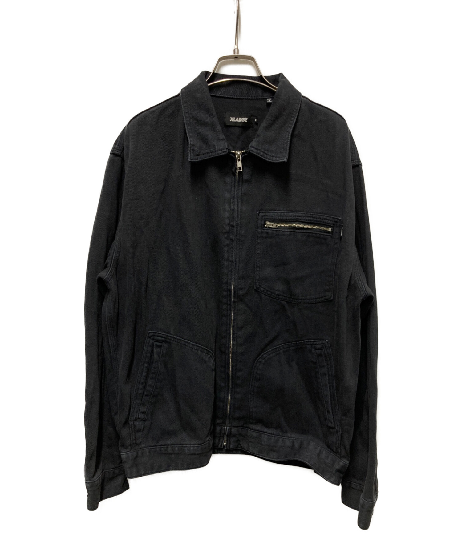 XLARGE ジャケット ブラックy2k 中古・古着通販】X-LARGE (エクストララージ) WASHED WORK JACKET