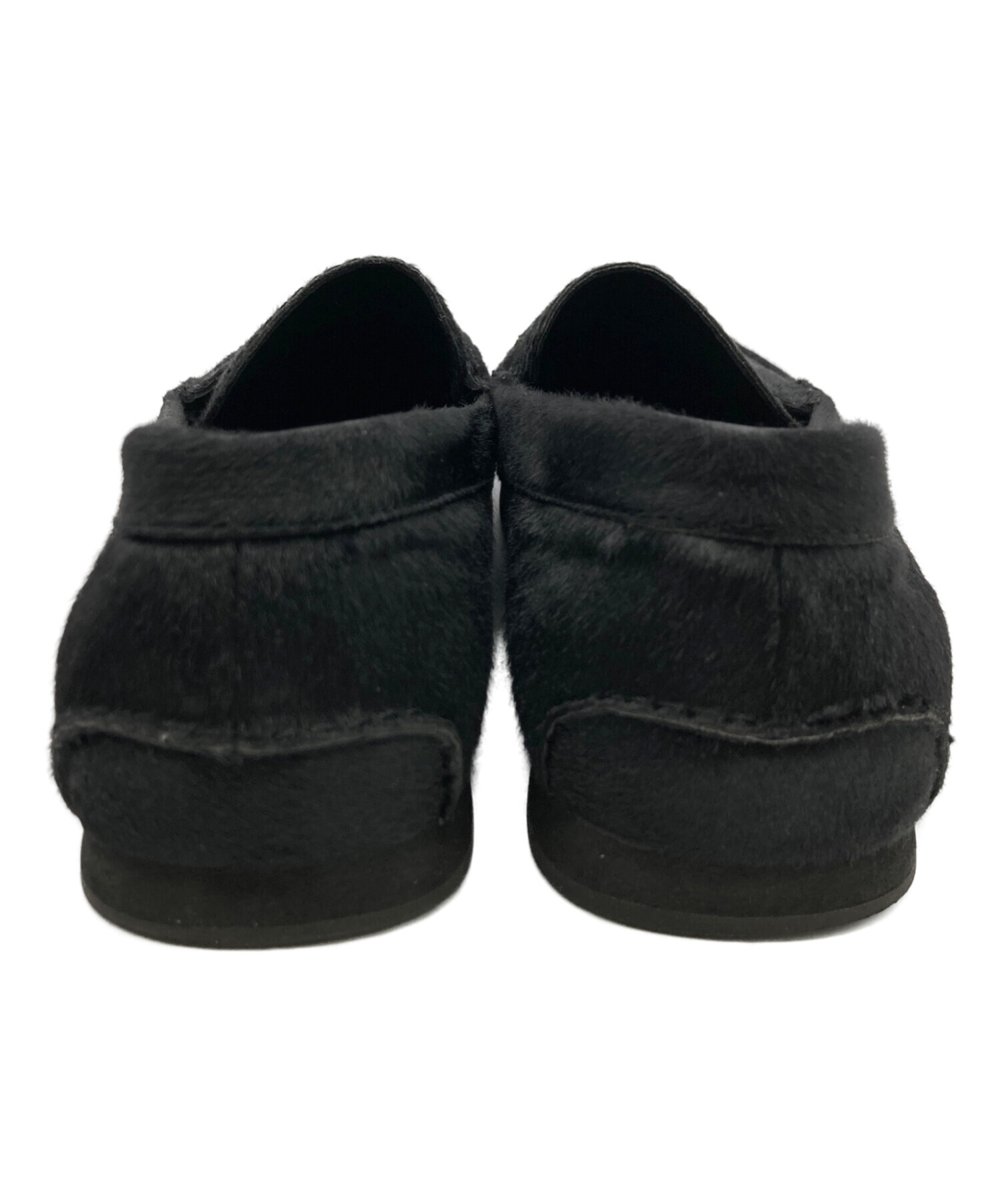 中古・古着通販】HUF (ハフ) Dylan Rieder ハラコローファー ブラック 