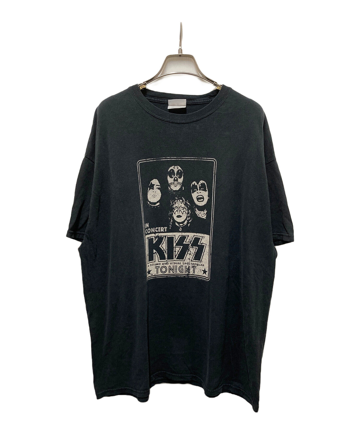 中古・古着通販】Hanes (ヘインズ) KISSバンドTシャツ ブラック サイズ
